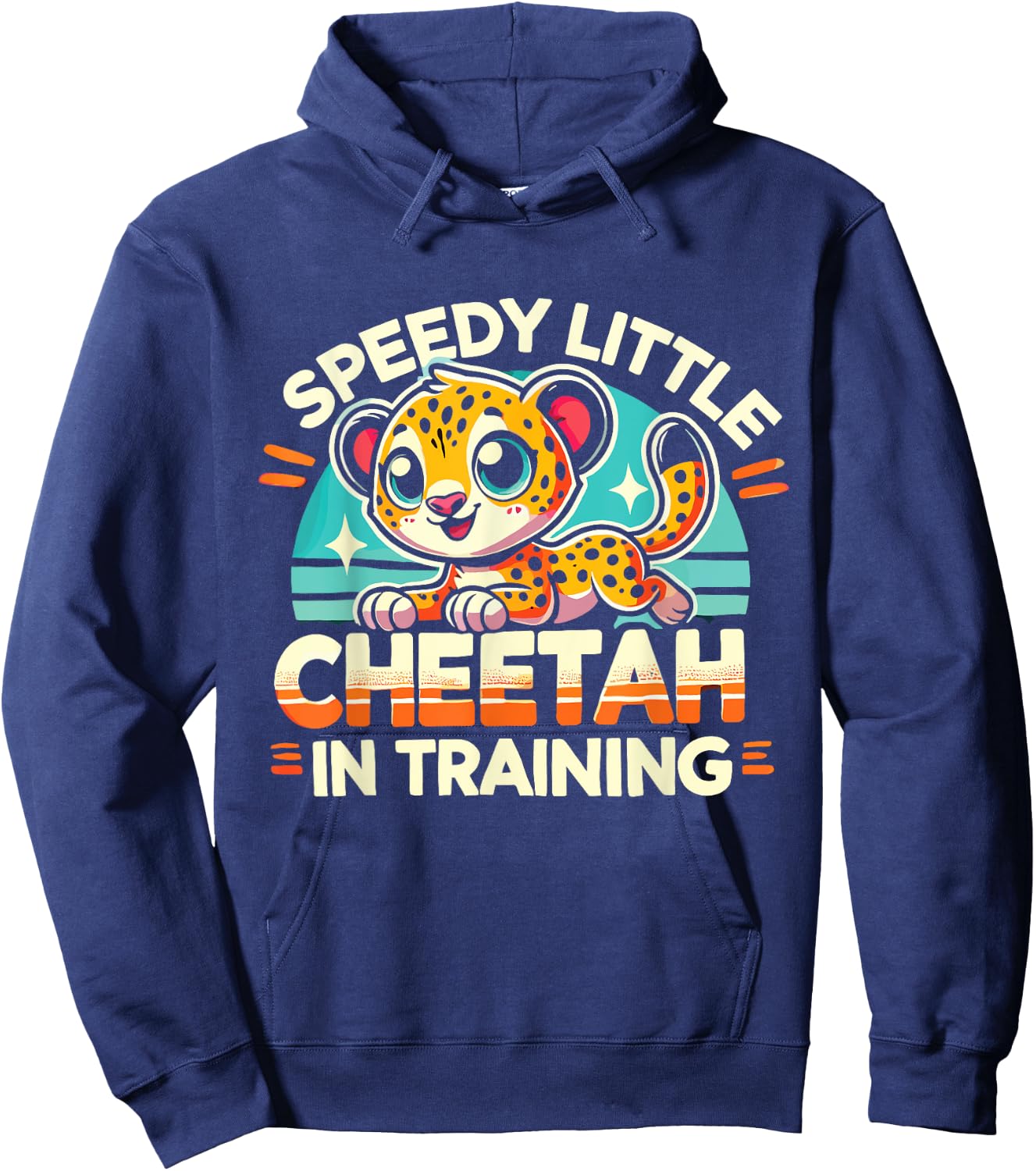 Wild Cat Wildlife Leopard Cheetah Women Kids Hoodie - Hoodie | Navy