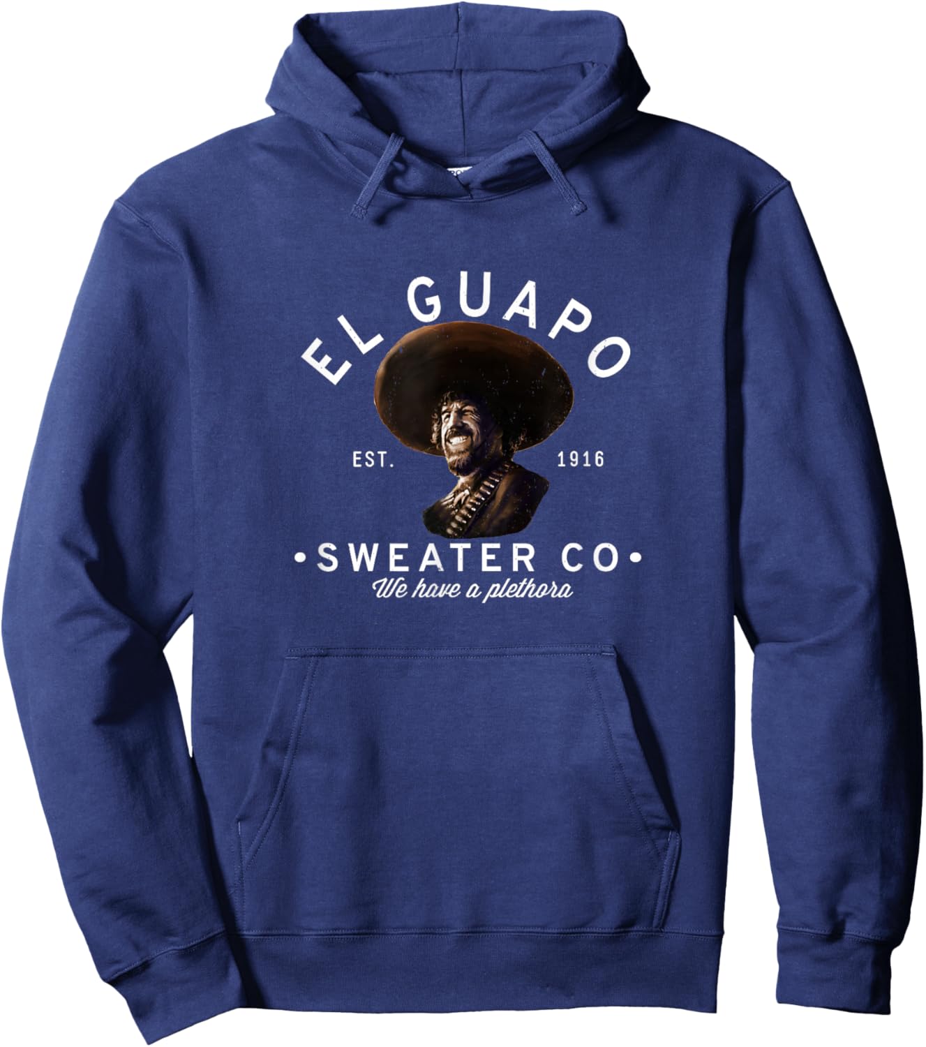 Primotees El Guapo Sweater Co. - Est. 1916 Hoodie - Hoodie | Navy