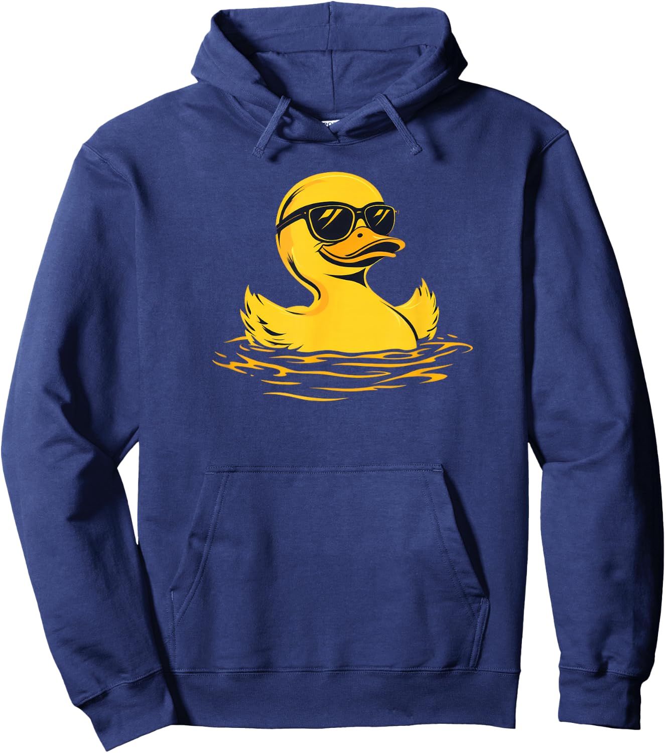 Rubber Duck Sunglasses Cool Funny Duckling Graphic Hoodie - Hoodie | Navy