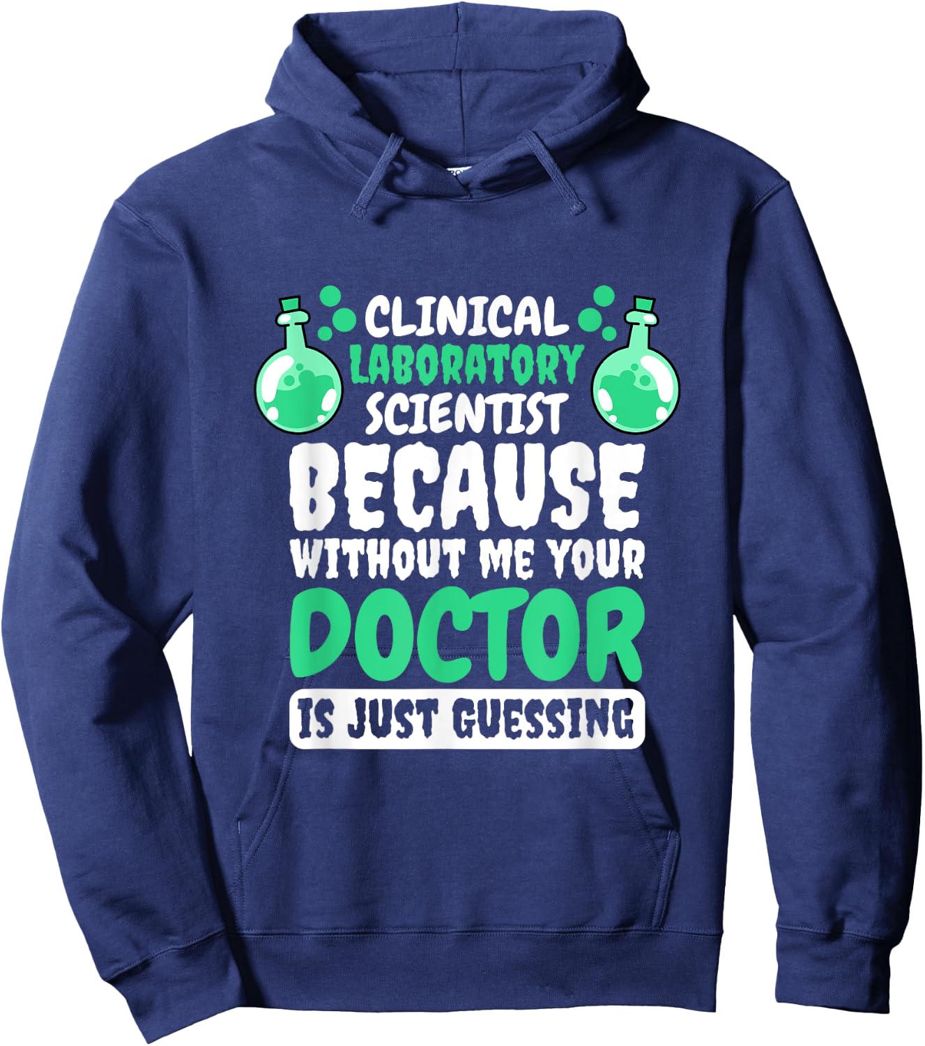 Clinical Laboratory Scientist Design for Lab Technician Hoodie - Hoodie | Navy