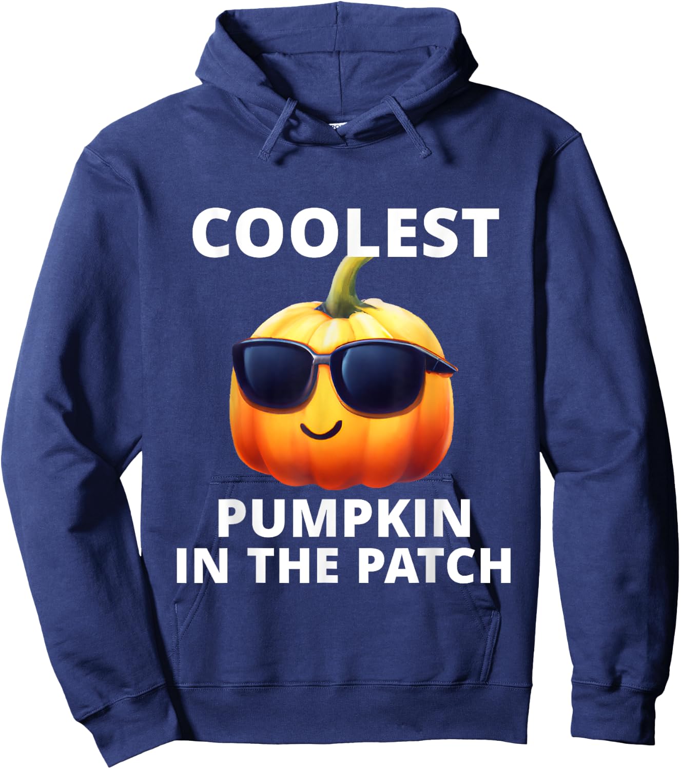 Coolest Pumpkin In The Patch Halloween Kids Hoodie - Hoodie | Navy