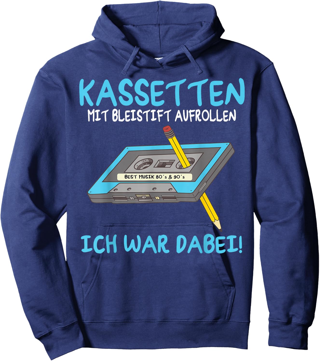 80s Outfit, Men's 90s Outfit, Women's Retro Party , black Hoodie - Hoodie | Navy