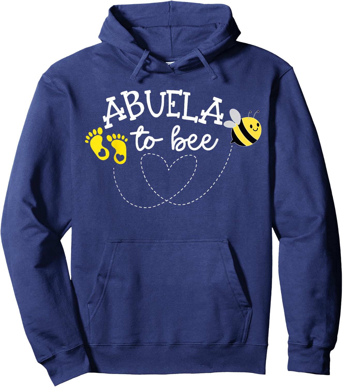Abuela to Bee Pregnancy Announcement Baby Shower Hoodie - Hoodie | Navy