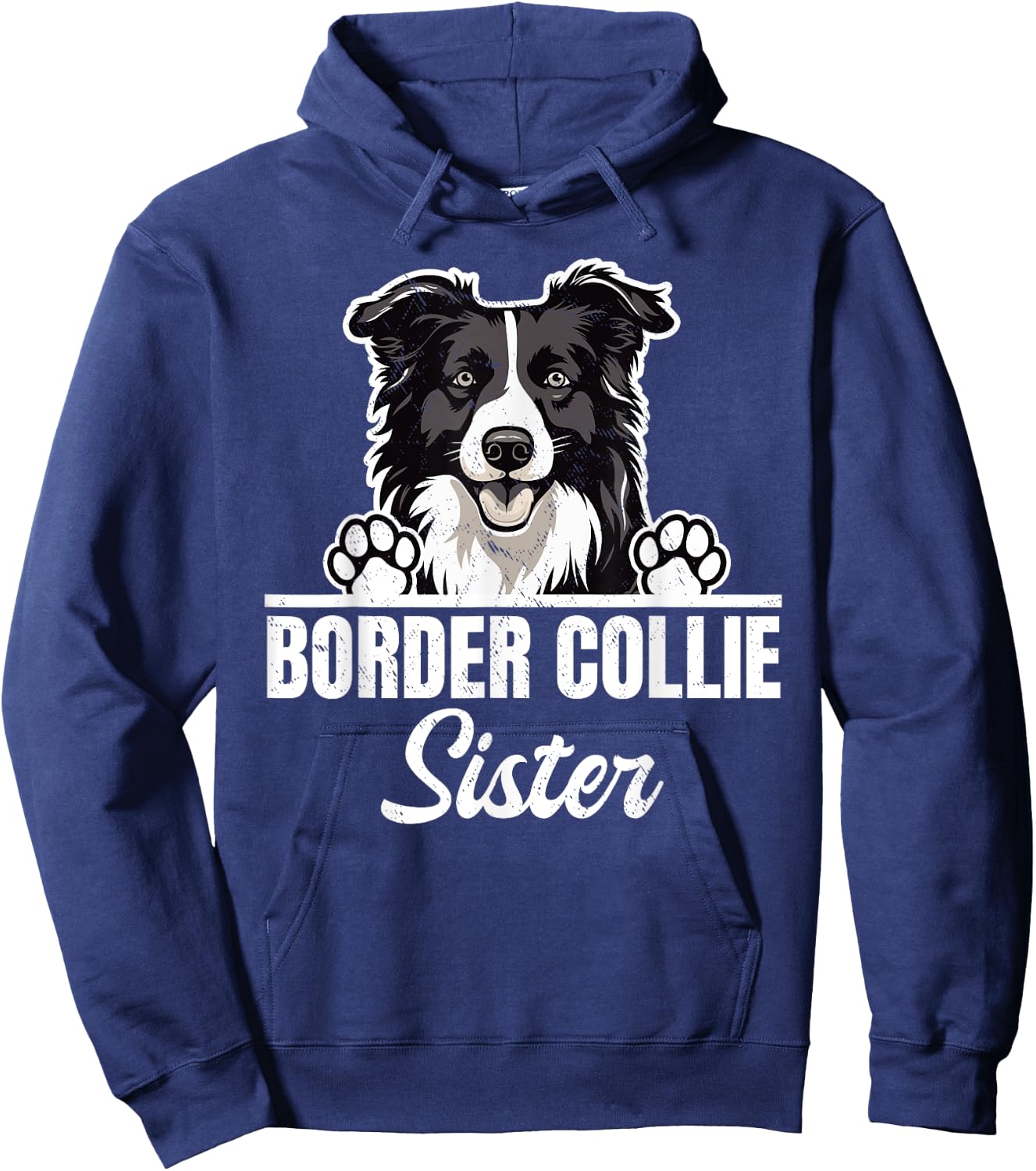 Border Collie Amoureux des chiens Border Collie Sister Hoodie - Hoodie | Navy