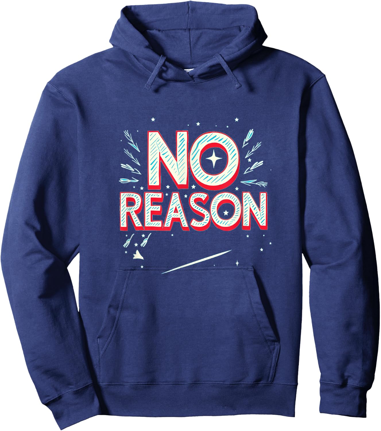 No Reason Emblem Hoodie - Hoodie | Navy