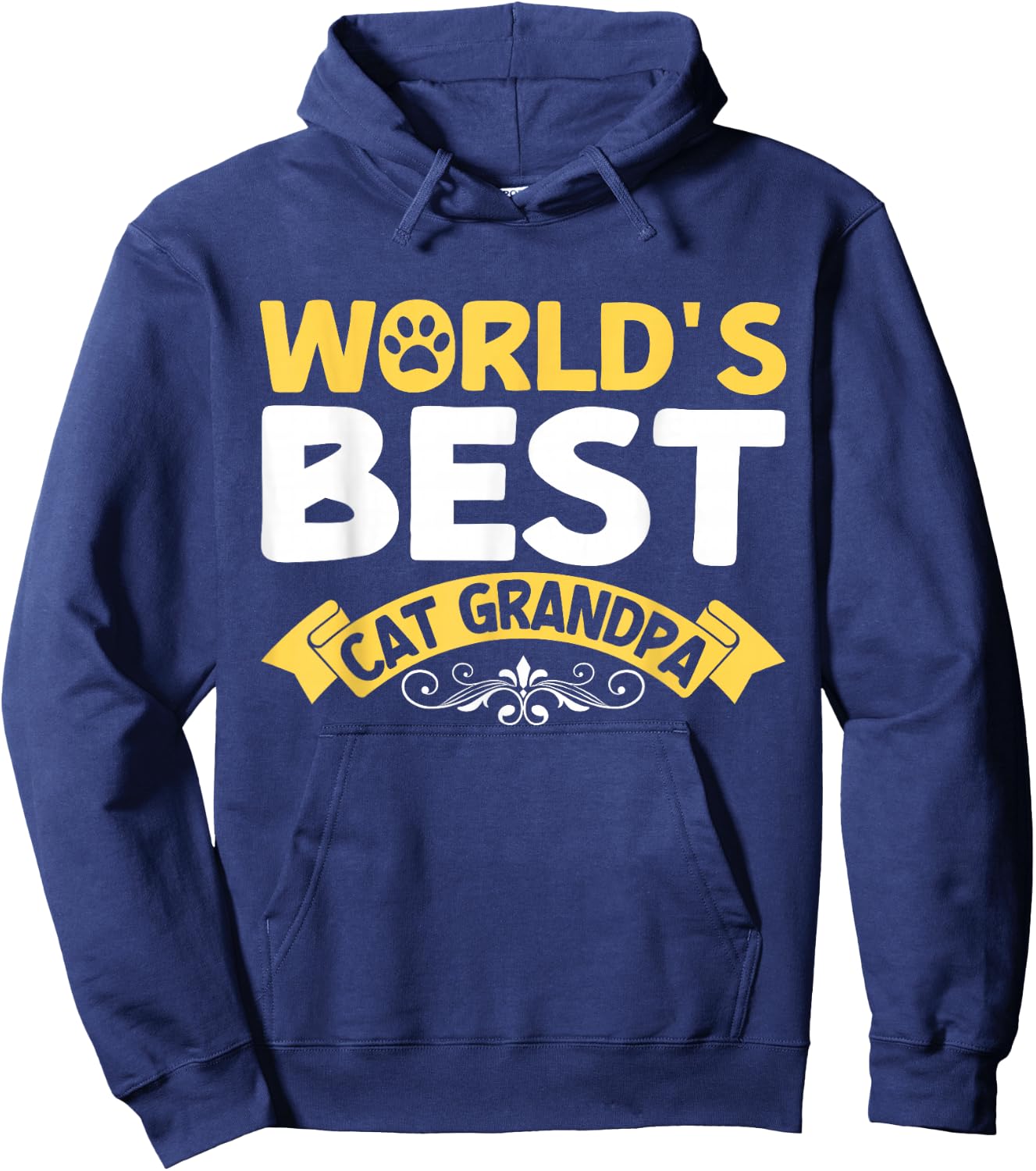 World's best Cat Grandpa Hoodie - Hoodie | Navy