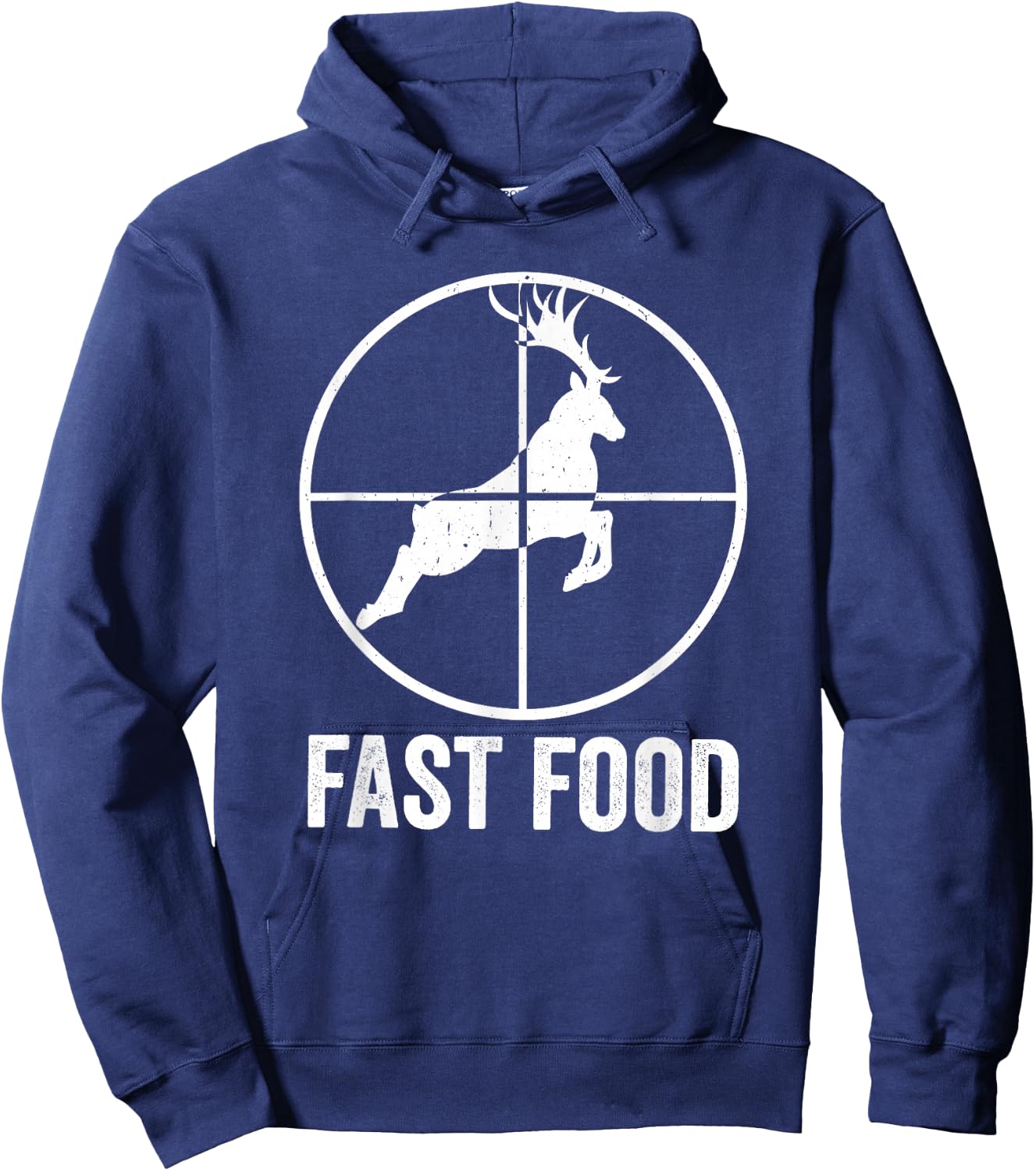 Deer Bow Hunting Fast Food Fun Hunter Christmas Men Gift Hoodie - Hoodie | Navy
