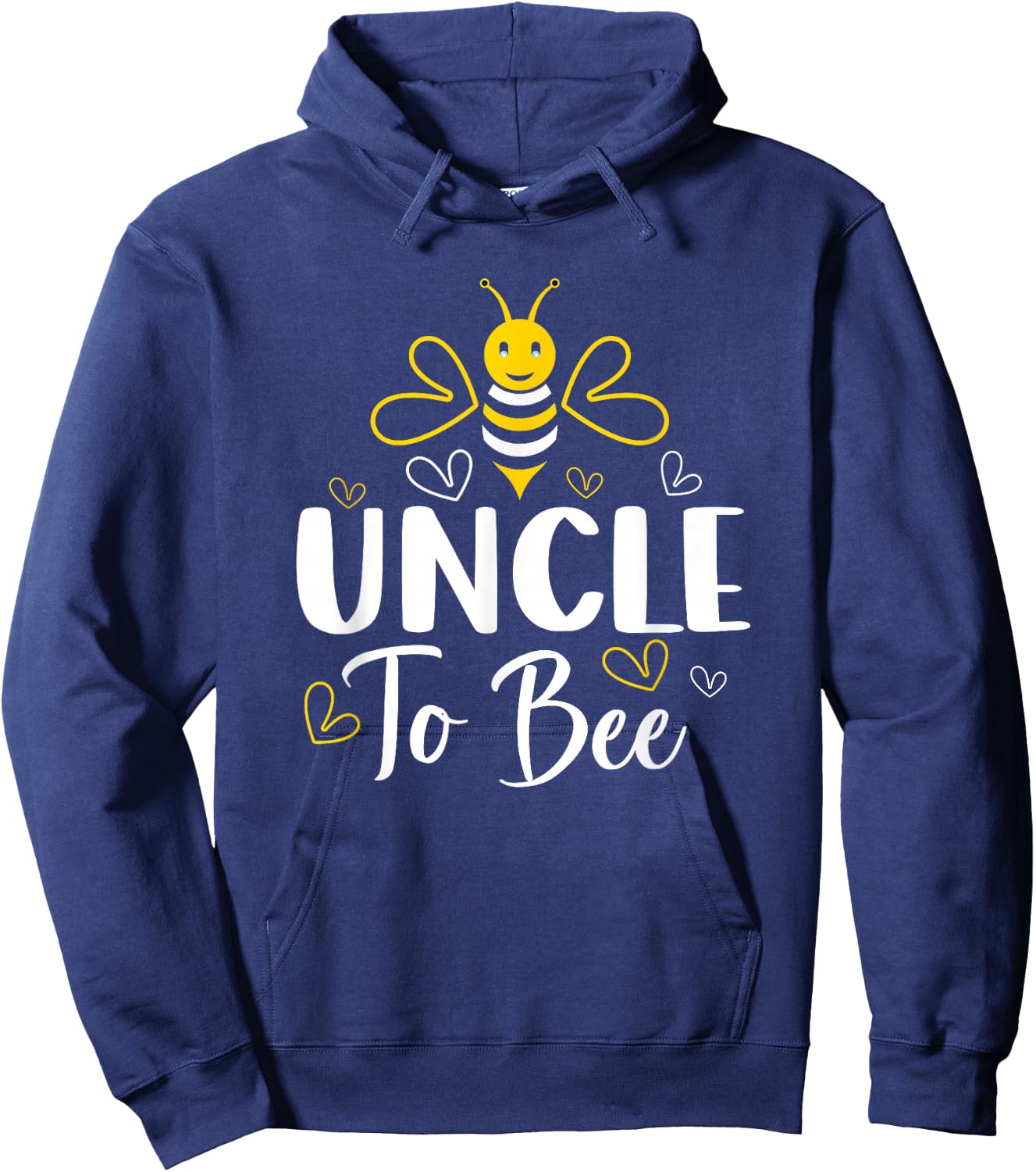 Uncle to Bee Pregnancy Announcement Baby Shower Uncle Hoodie - Hoodie | Navy