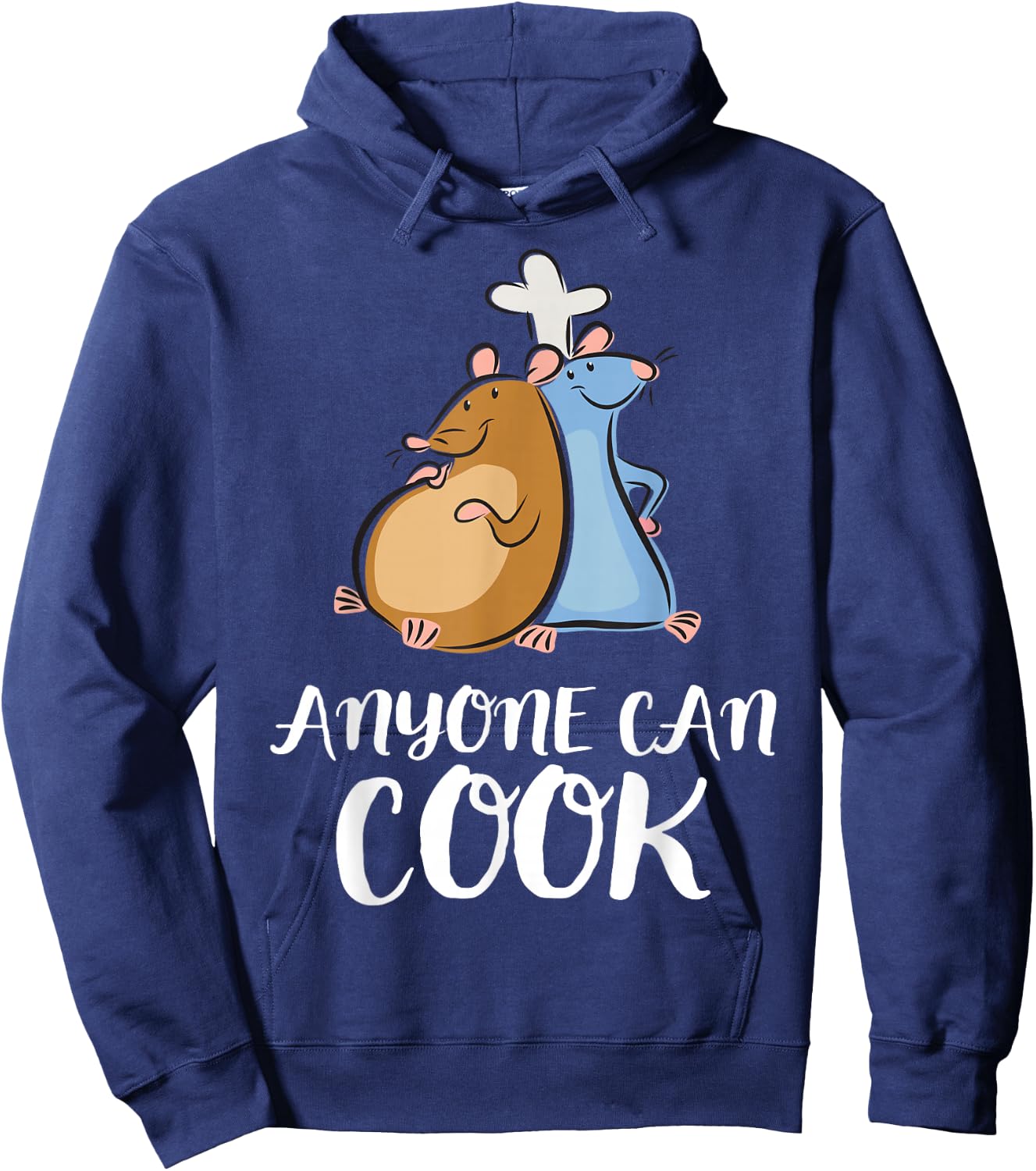 Disney Pixar Ratatouille Anyone Can Cook Sketch Duo Hoodie - Hoodie | Navy