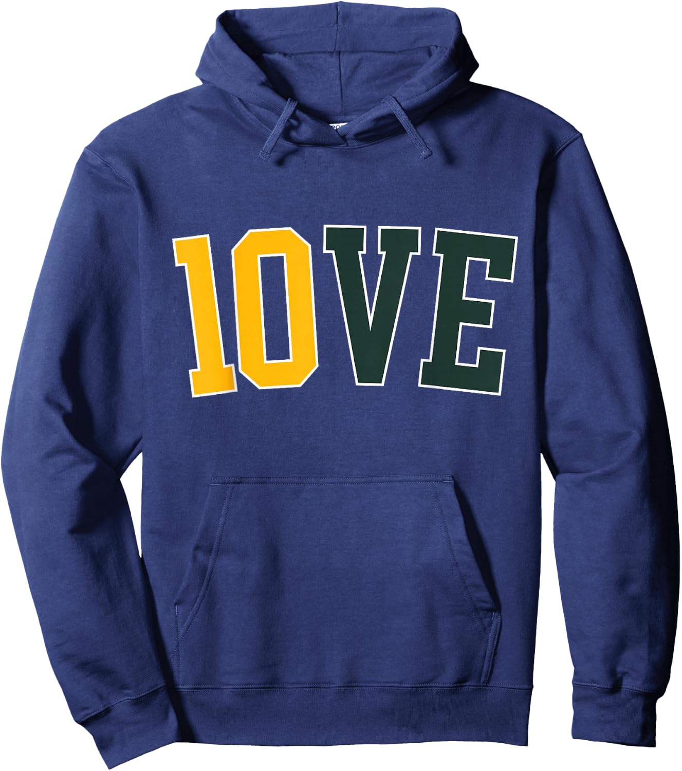 Feel The 10VE Jordan Quarterback Love American Football Hoodie - Hoodie | Navy