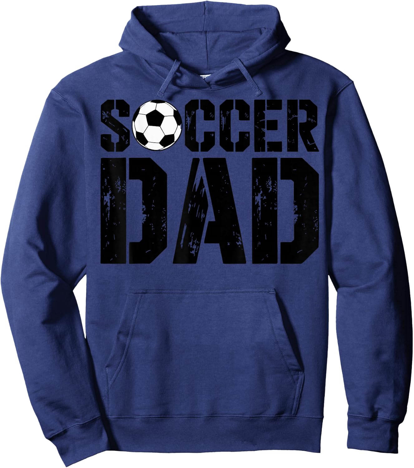 Vintage Soccer Dad Football Soccer Player Father Fan Hoodie - Hoodie | Navy