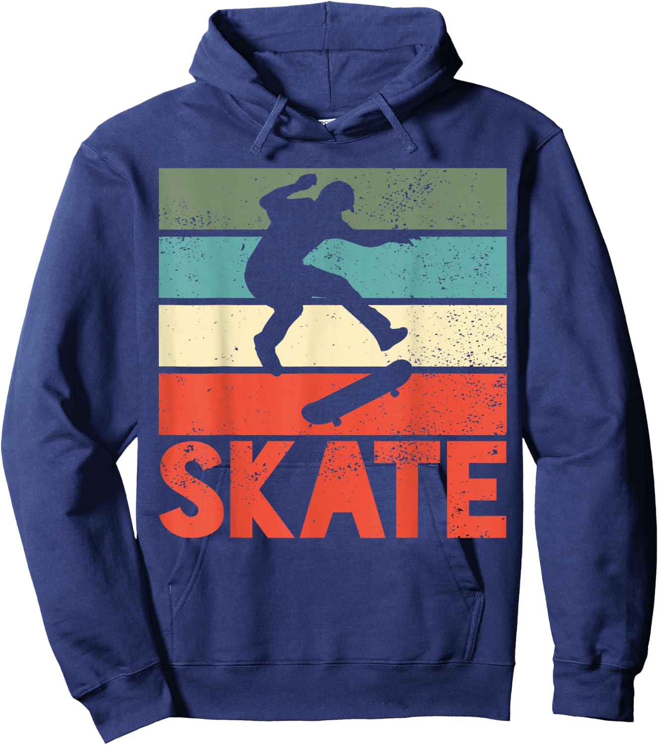 Skate Skateboard Skateboarding Skateboarder Retro Gift Hoodie - Hoodie | Navy
