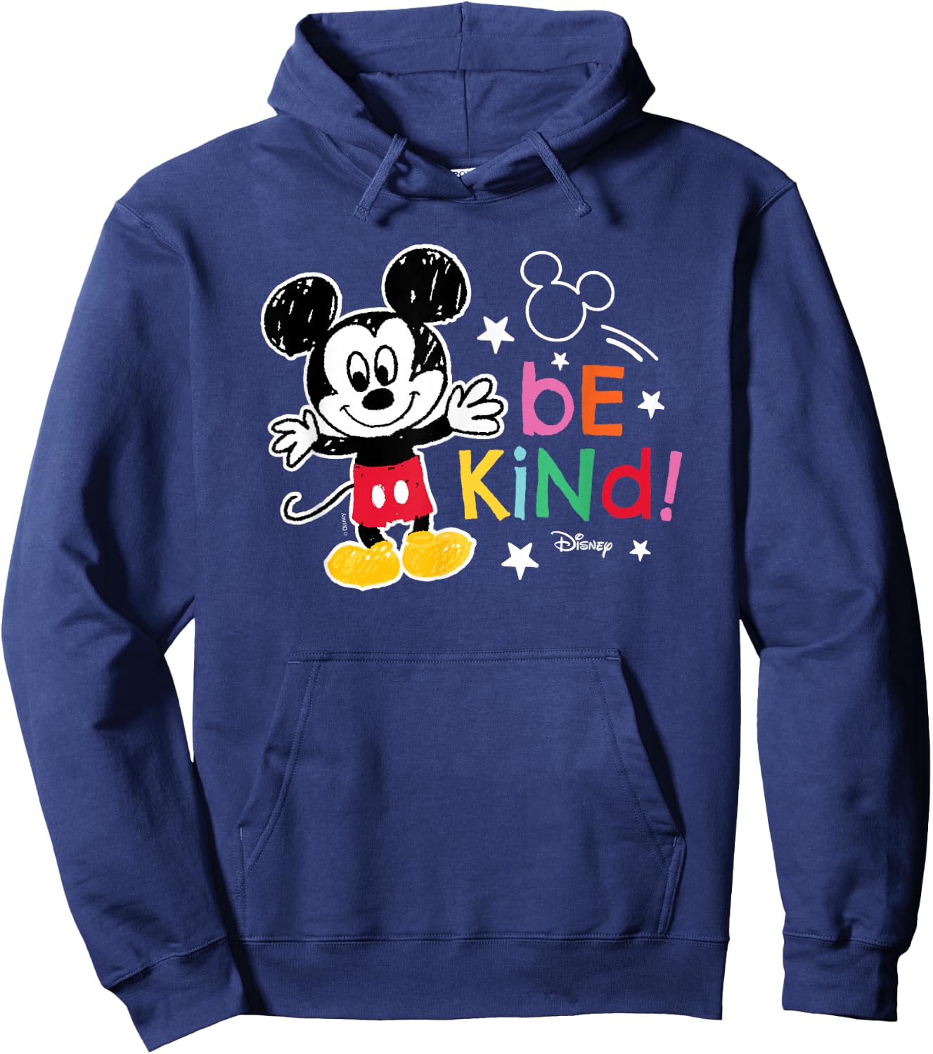 Mickey Mouse - Be Kind Mickey Scribble Hoodie - Hoodie | Navy