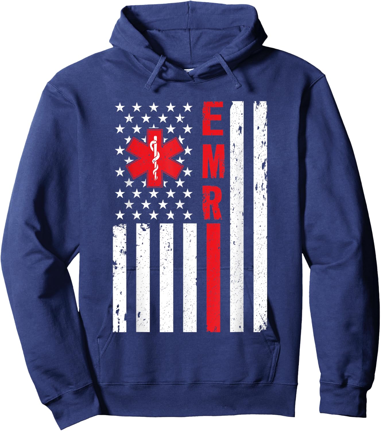 Emergency Medical Responder American EMR Ambulance Driver Hoodie - Hoodie | Navy