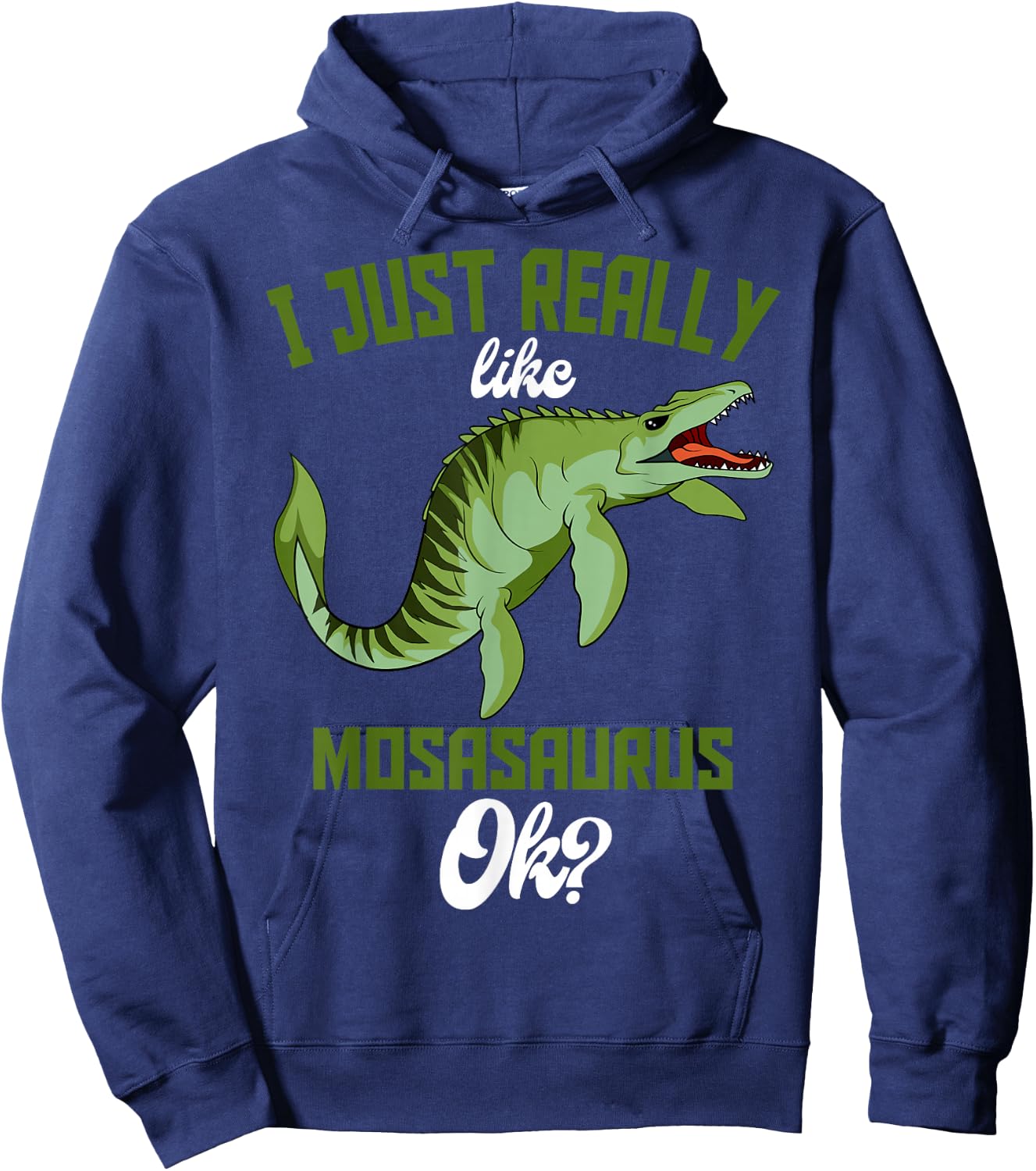 Mosasaurus Prehistoric Aquatic Dinosaur Paleontologist Hoodie - Hoodie | Navy