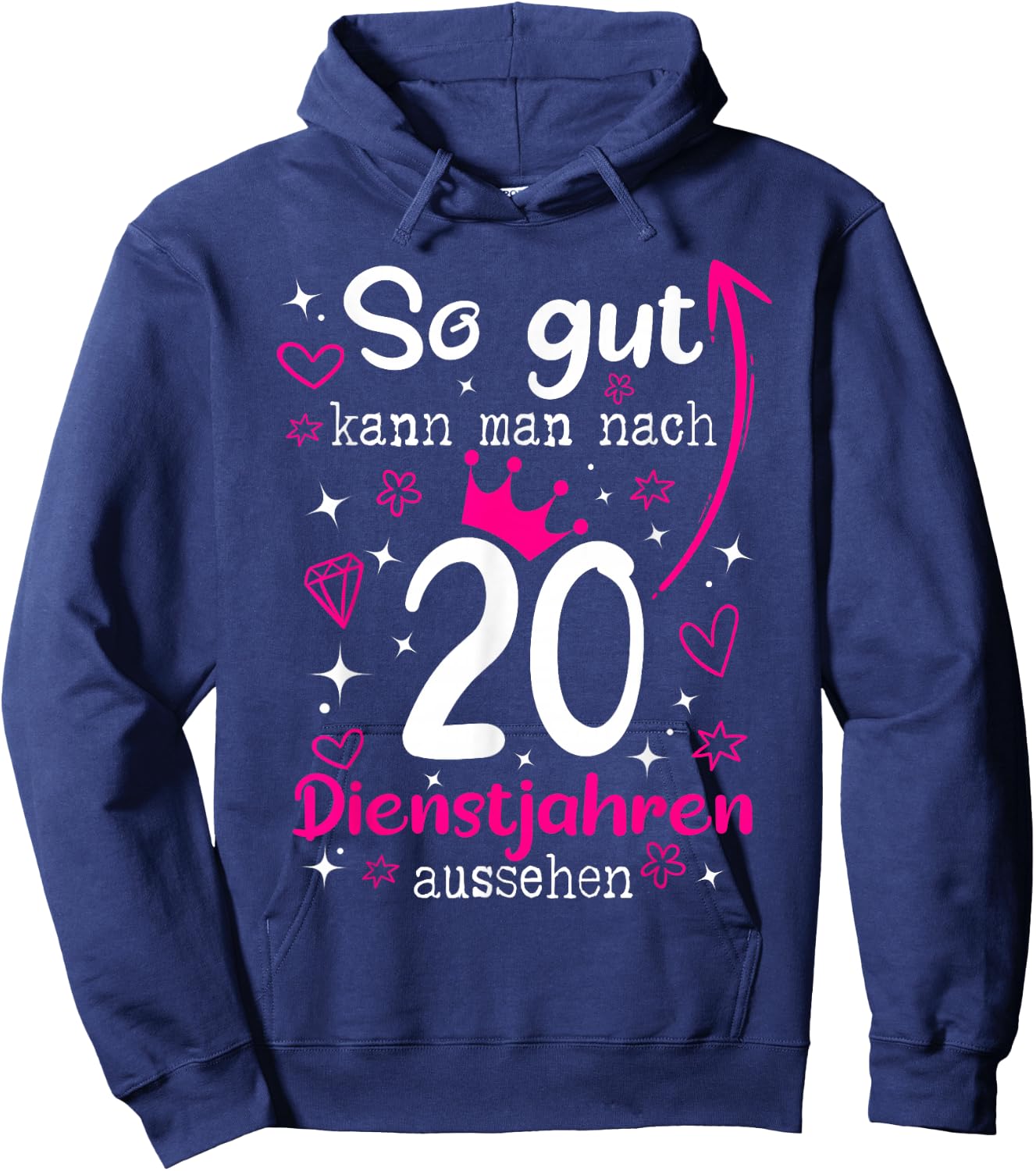 Firmenjubiläum 20 Jähriges Dienstjubiläum 20 Years Anniversary , black, s Hoodie - Hoodie | Navy