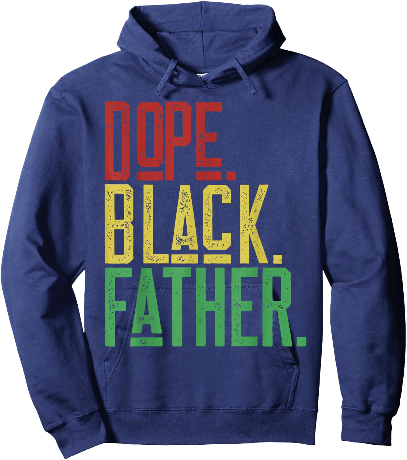 Dope Black Father 1865 Juneteenth Black History Culture Hoodie - Hoodie | Navy