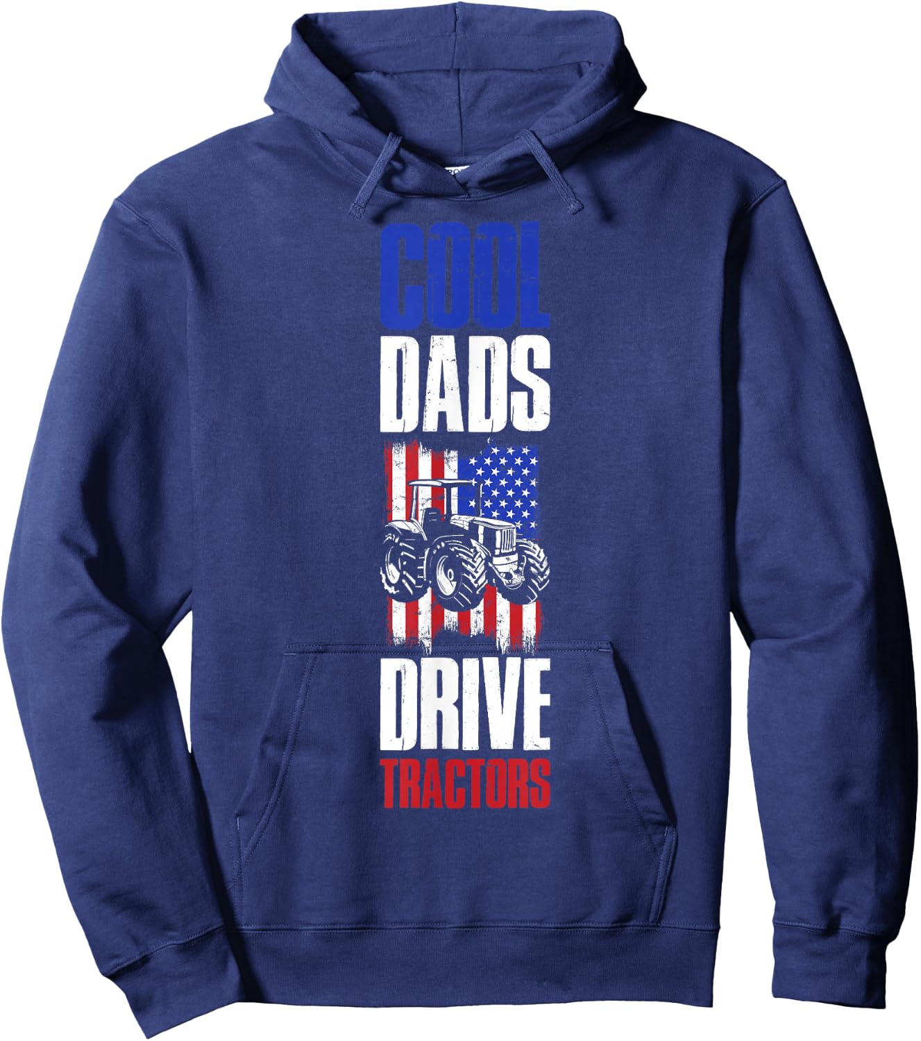 Cool Dads Drive Tractors Hoodie - Hoodie | Navy