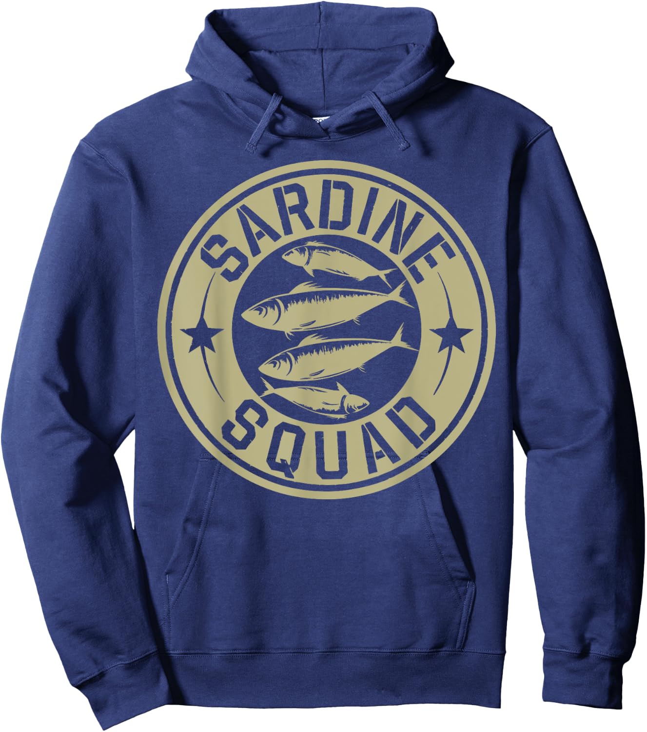 Sardine Lover Sardine Squad Food Festival Sardine Hoodie - Hoodie | Navy