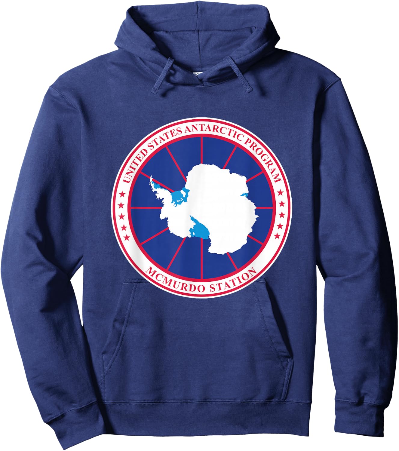 Arctic Circle Patch Men's Black Antarctica Hoodie - Hoodie | Navy