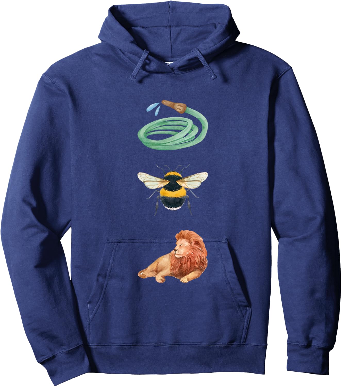 Hose Bee Lion Funny Pun Hoodie - Hoodie | Navy