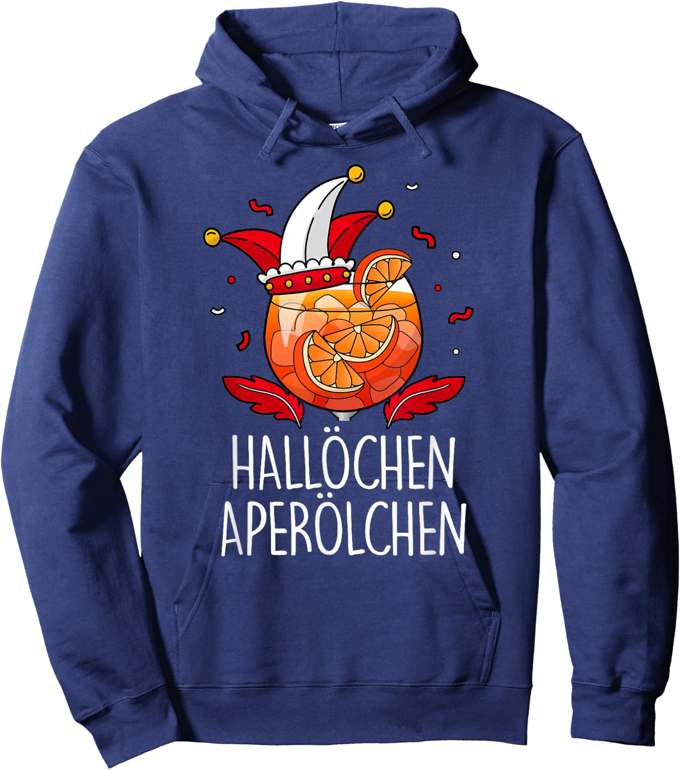 HALLÖCHEN APERÖLCHEN X Köln Carnival Fancy Dress Spray Costume , black Hoodie - Hoodie | Navy