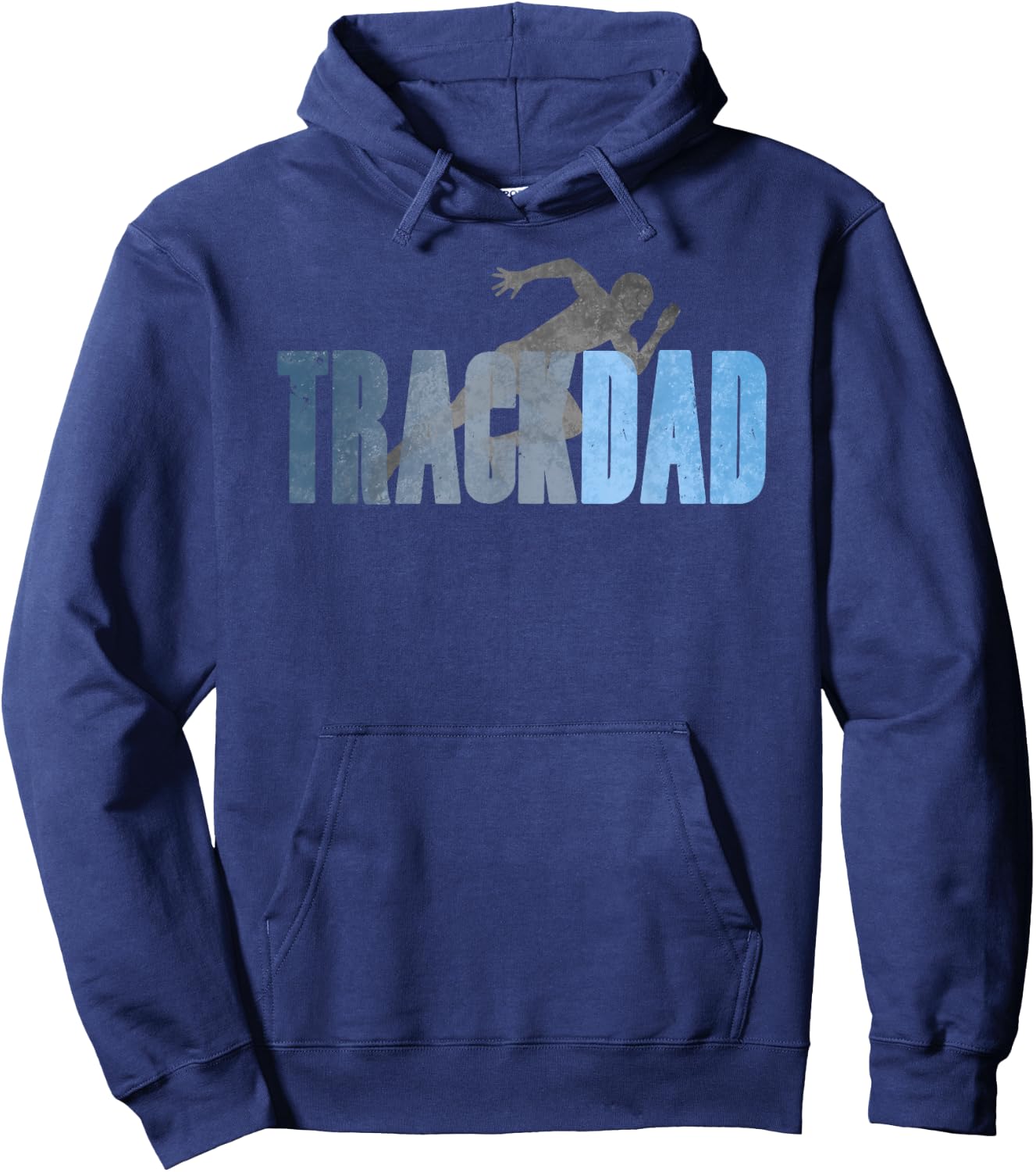 TRACK DAD Track & Field Runner Cross Country Running Father Hoodie - Hoodie | Navy