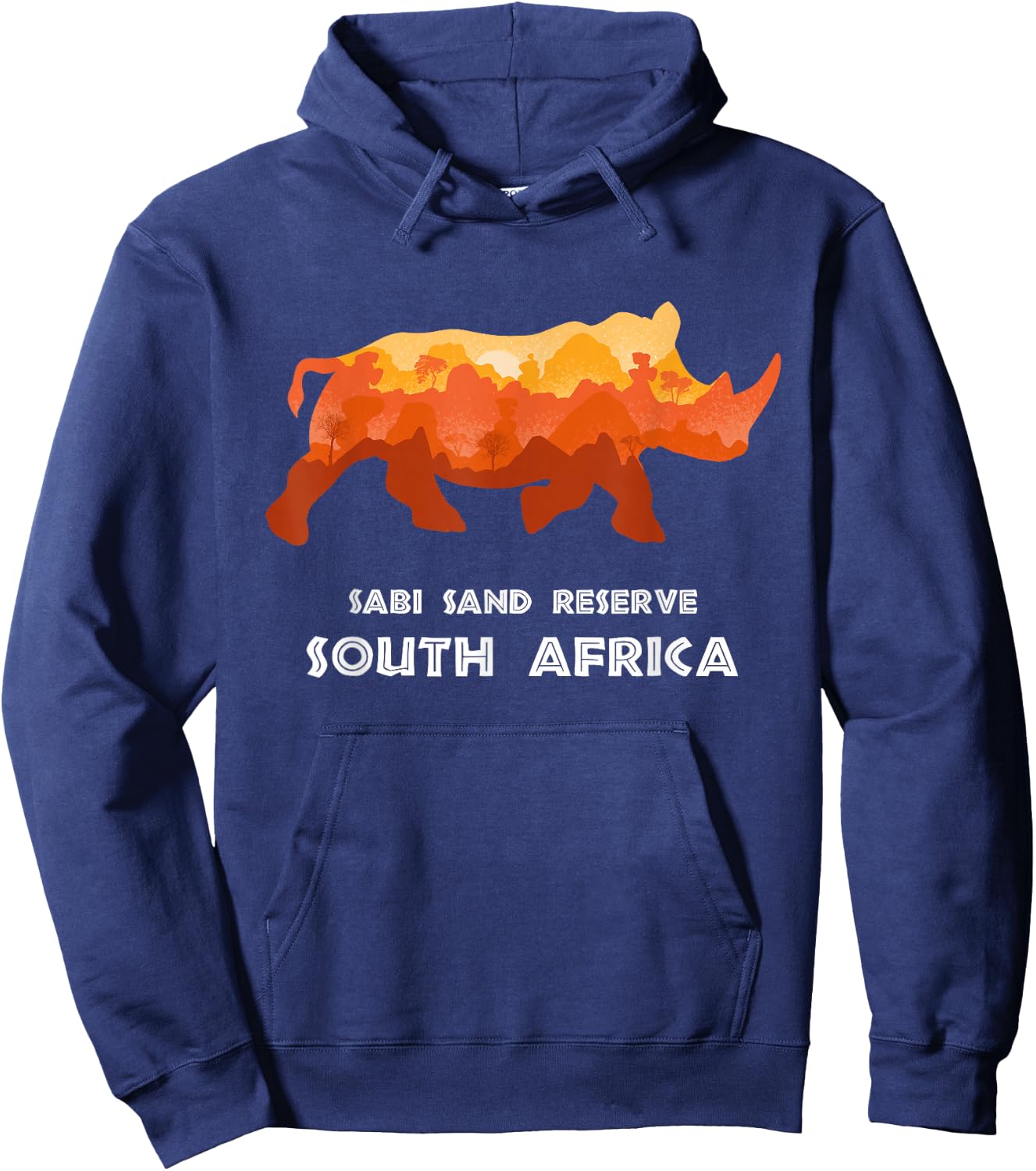 Sabi Sand Reserve, South Africa Safari National Park Game Hoodie - Hoodie | Navy