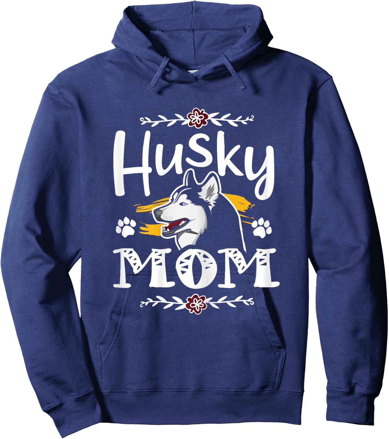 Siberian husky mom gifts, husky mama dog owner gift, huskies Hoodie - Hoodie | Navy