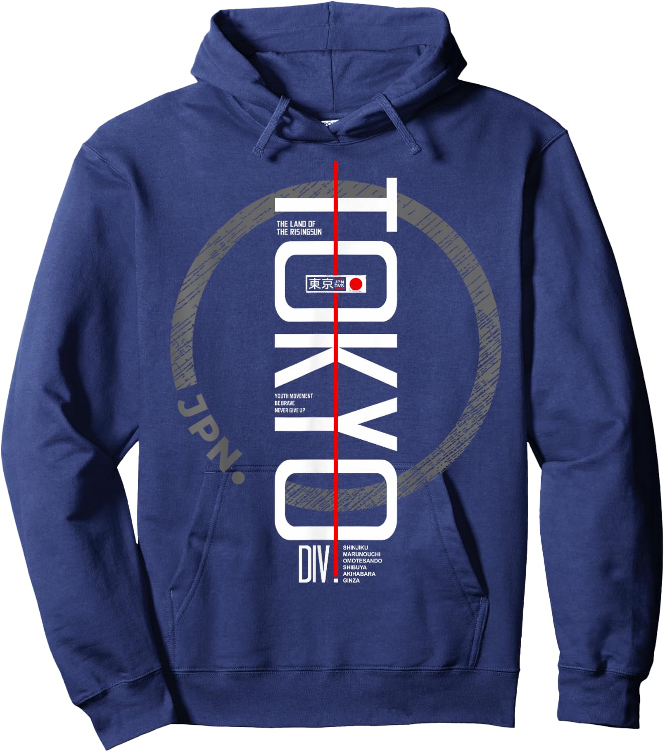 Tokyo DIV , black Hoodie - Hoodie | Navy