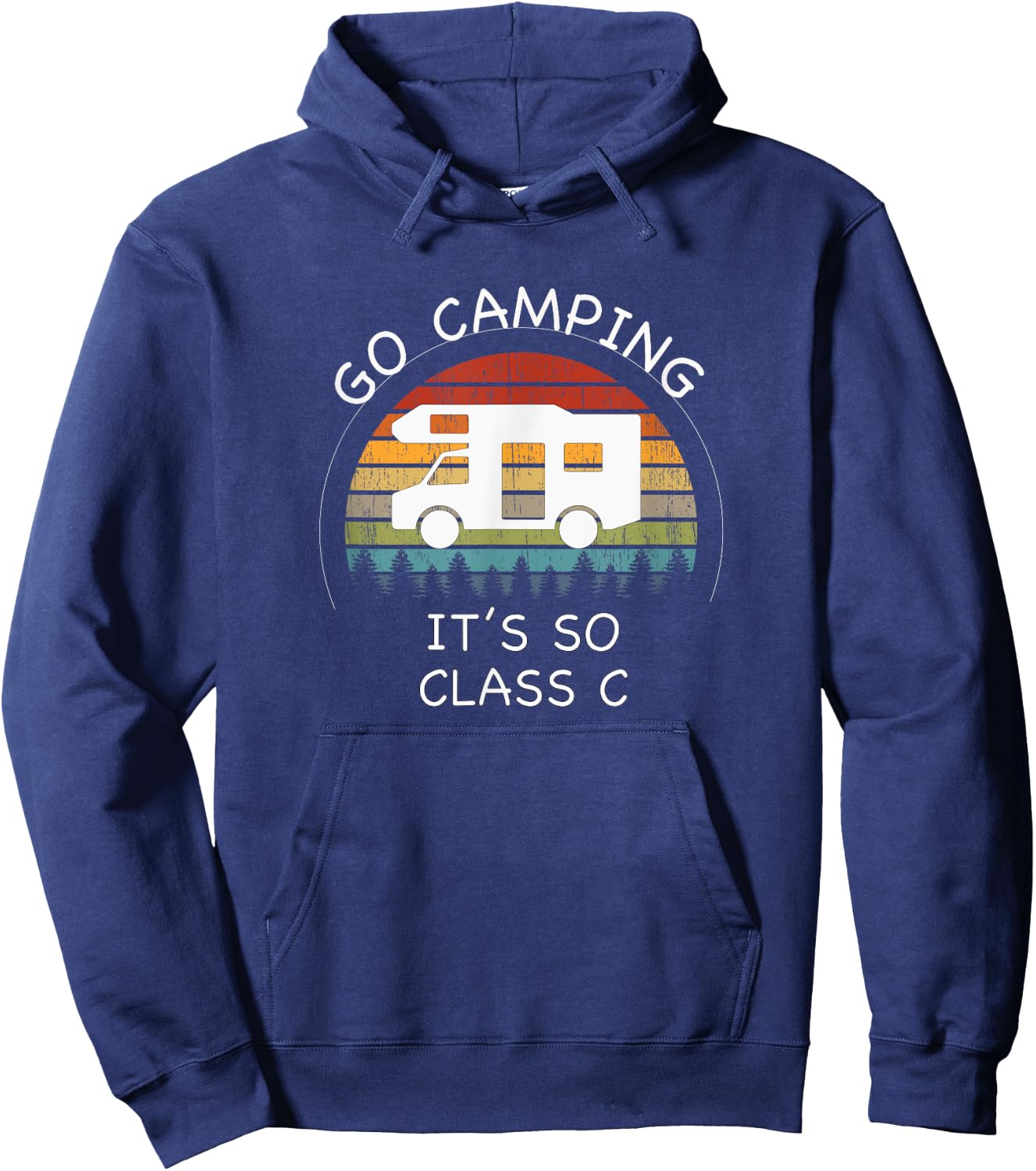 Funny Class C RV Camping Hoodie - Hoodie | Navy