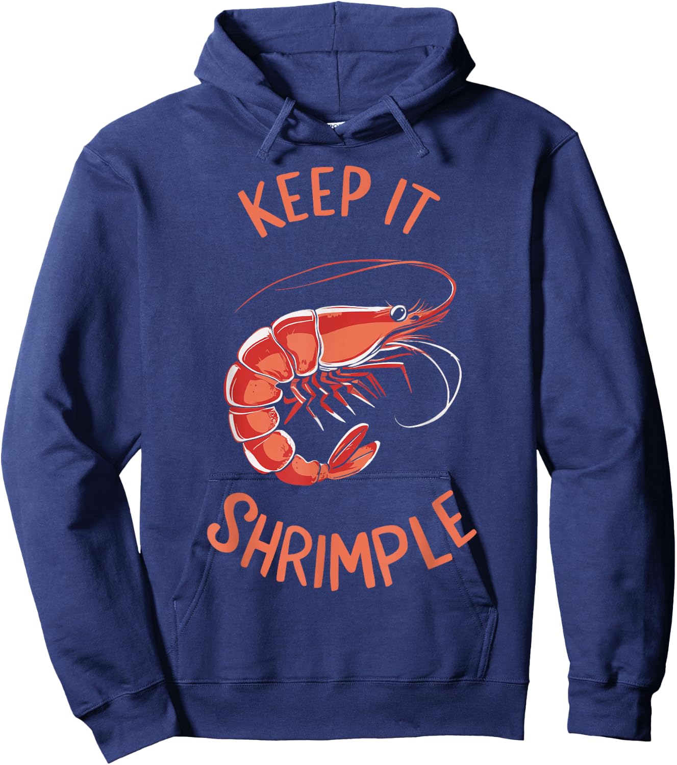 Keep It Shrimple Hoodie - Hoodie | Navy