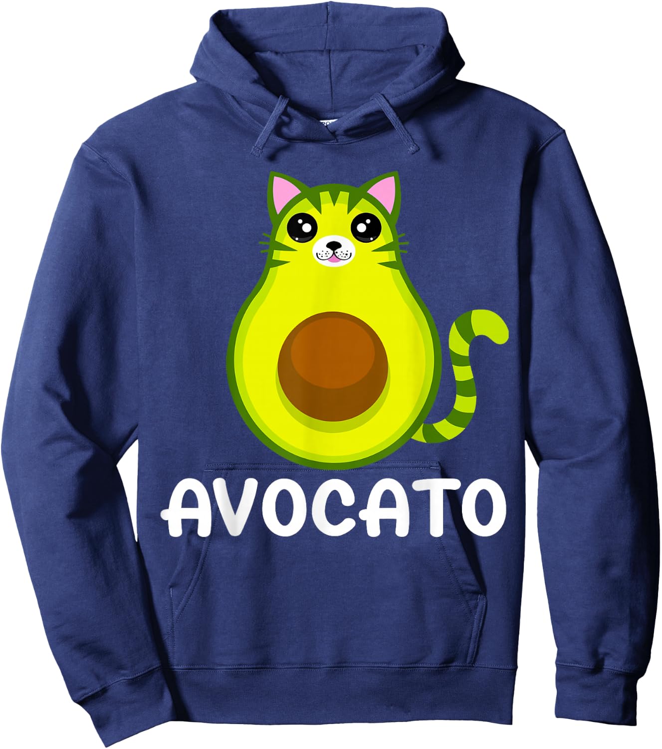 Avogato Avocado Avocato Funny Cat Lover Cat Dad Cat Mother , black Hoodie - Hoodie | Navy