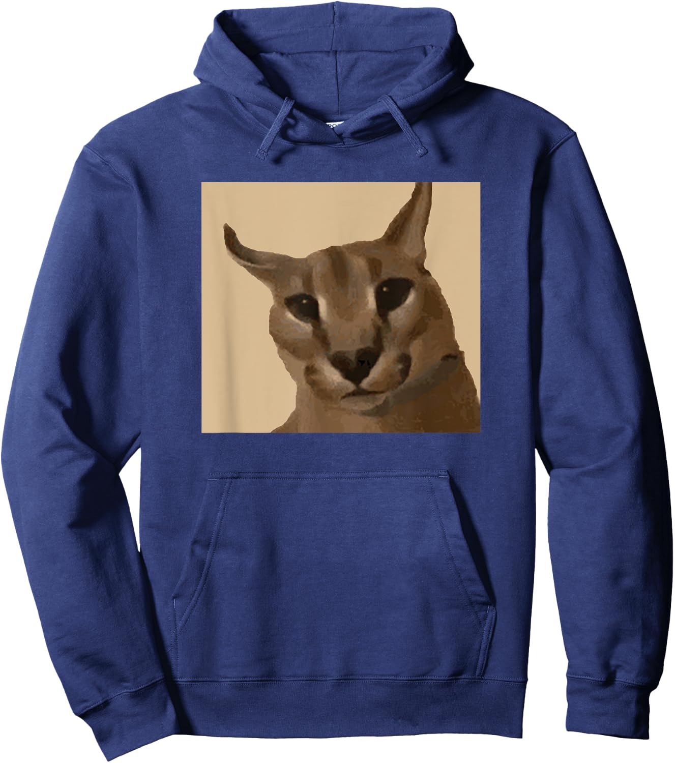 Big Floppa Meme Cat Hoodie - Hoodie | Navy