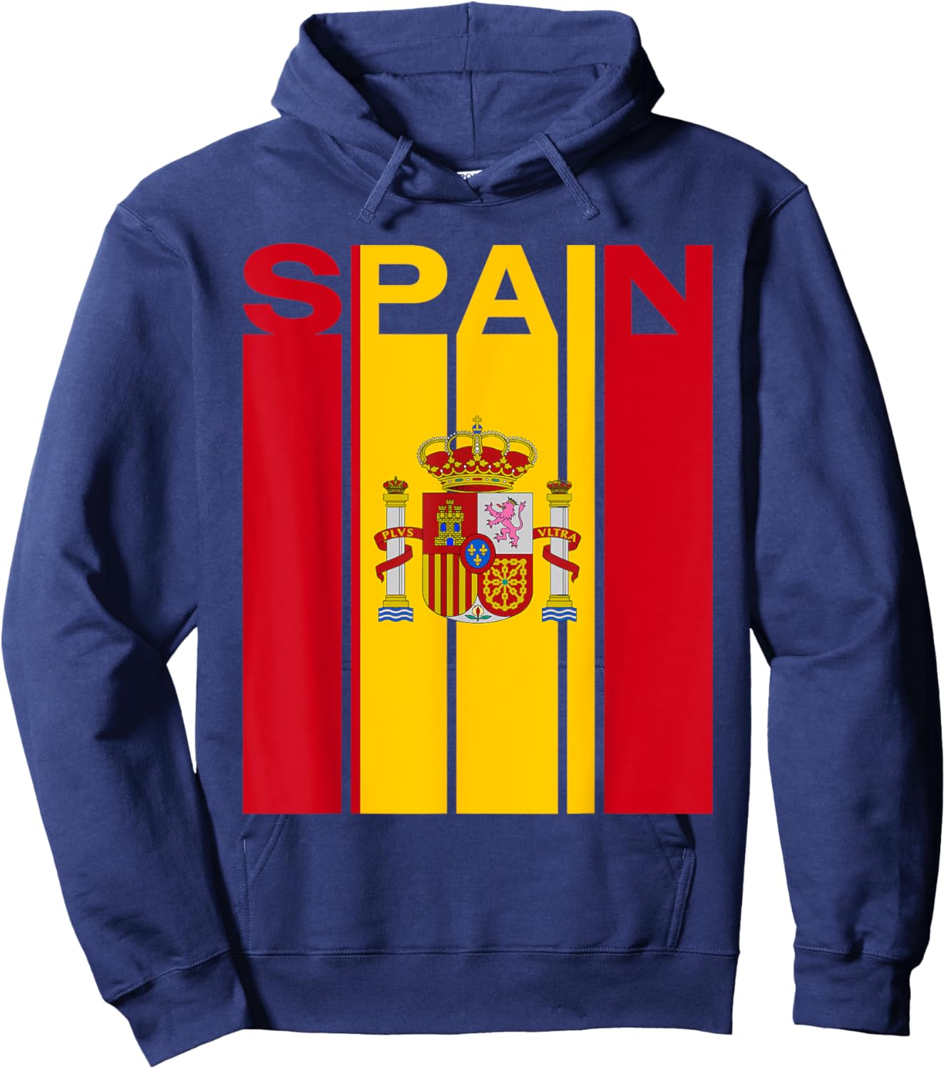 Spain Flag Hoodie - Hoodie | Navy