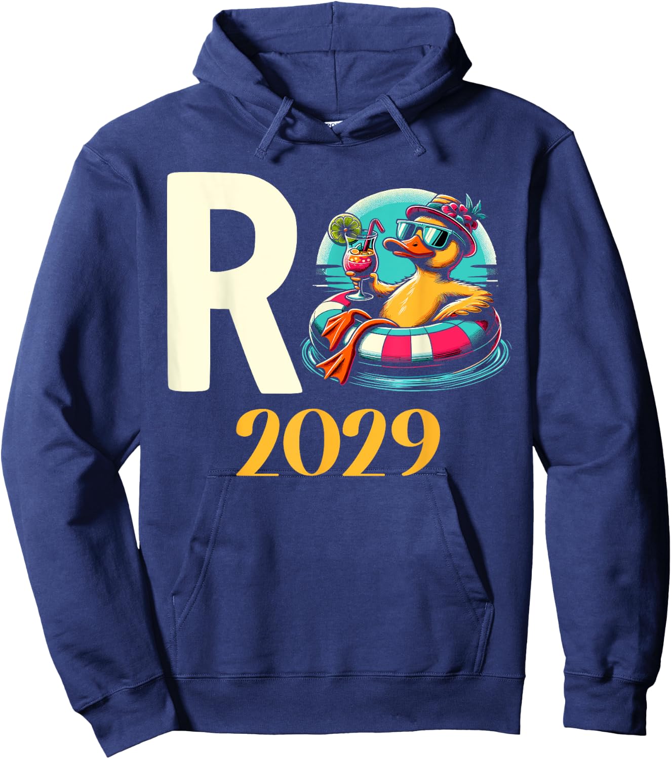 Rente 2029 R with German Text, black Hoodie - Hoodie | Navy