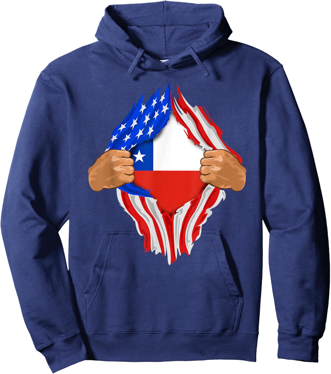 Chilean Blood Inside Me | Chile Flag Gift Hoodie - Hoodie | Navy