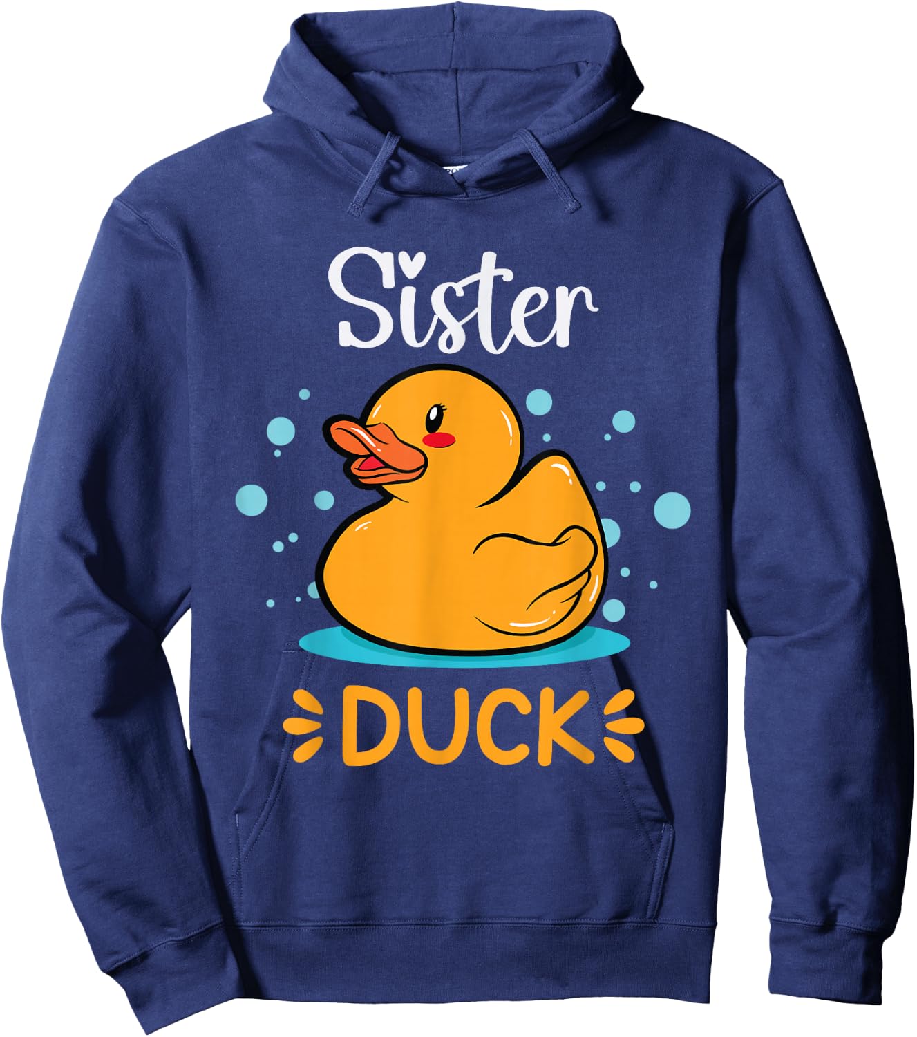 Rubber Duckies Sister Duck Rubber Duck Hoodie - Hoodie | Navy