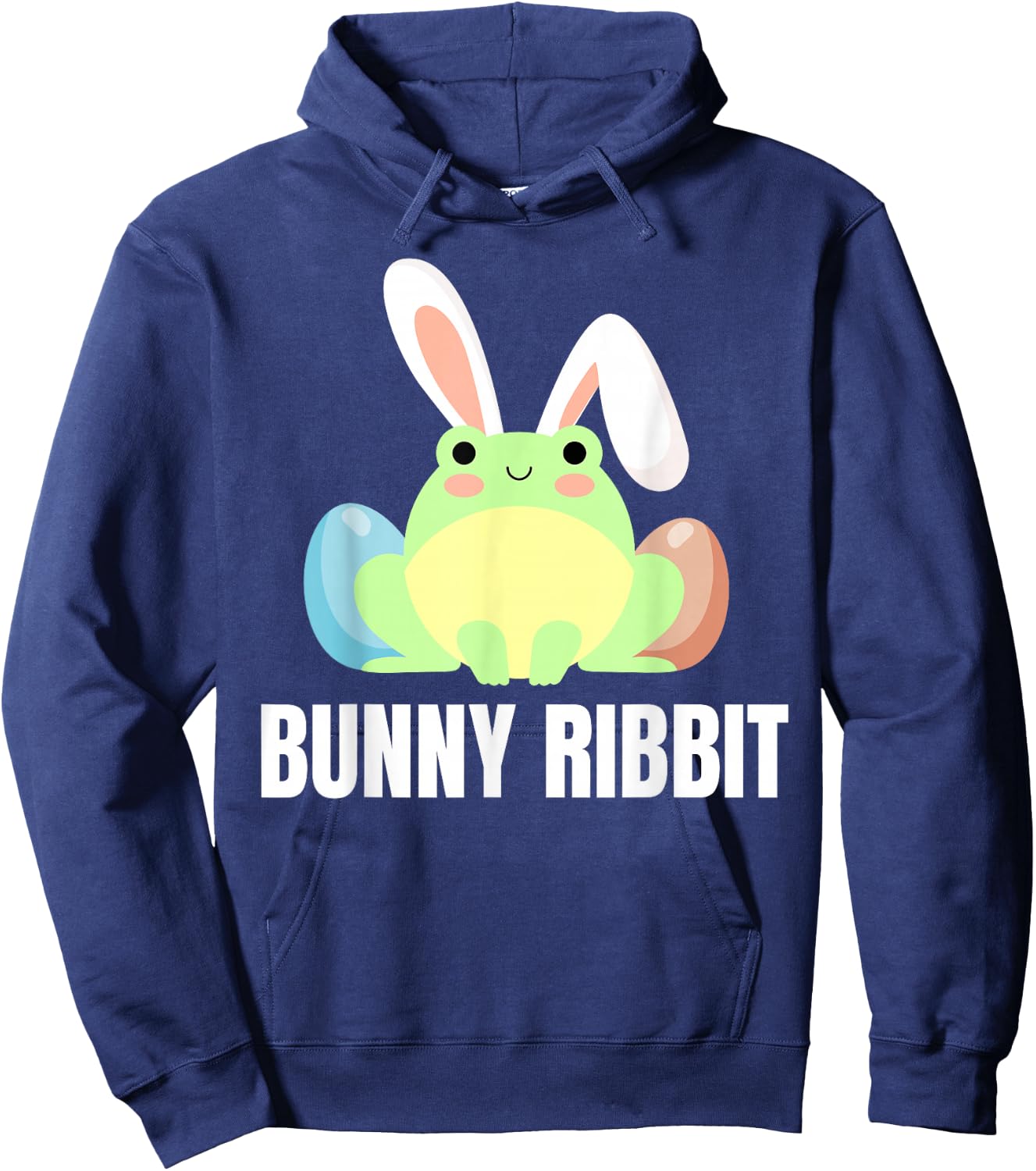 Easter Frog Lover Bunny Ribbit Design For Amphibian Hoodie - Hoodie | Navy