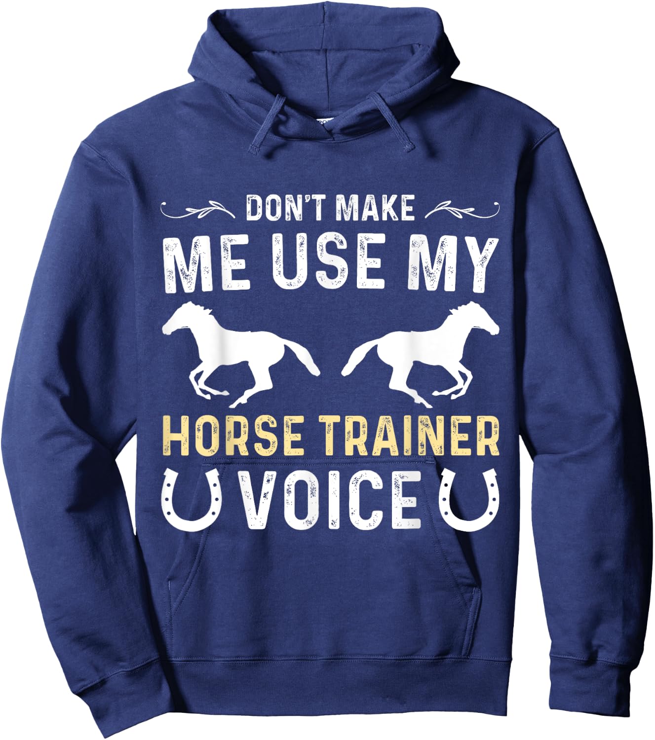 Funny horse trainer assistant thank you equestrian trainer Hoodie - Hoodie | Navy