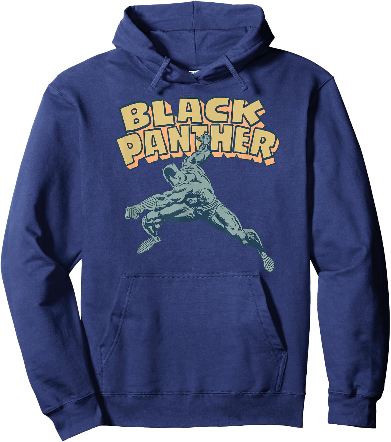 Amazon Essentials Men's MARVEL BLACK PANTHER COMIC POSE , Black, Small Hoodie - Hoodie | Navy