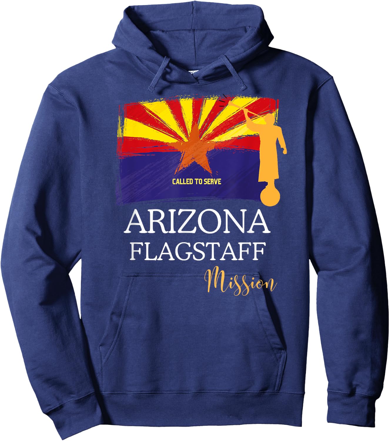 Arizona Flagstaff Mormon LDS Mission Missionary Hoodie - Hoodie | Navy