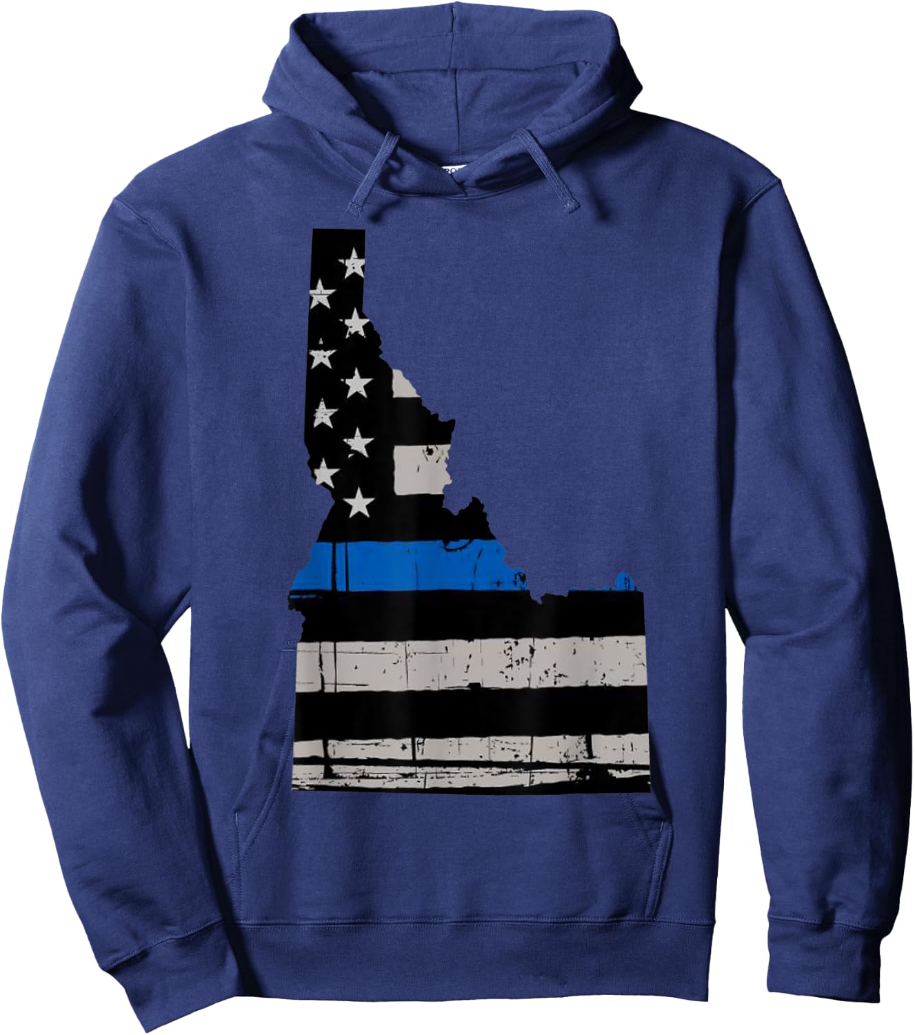 Support Law Enforcement Police Idaho Officers Blue Hoodie - Hoodie | Navy
