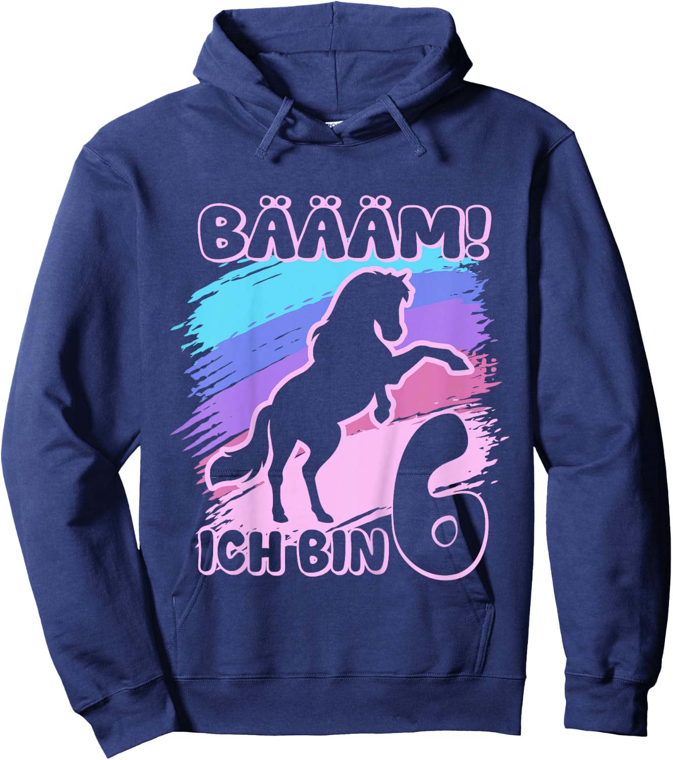 Kinder Bäm ich bin 6 | Schulkind | Einschulung Hoodie - Hoodie | Navy