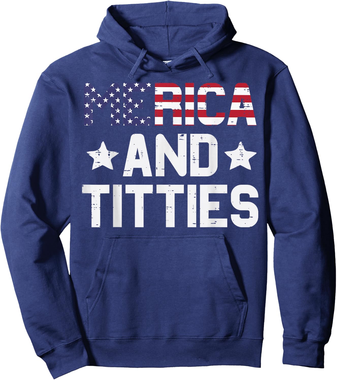 4th Of July Merica And Funny Patriotic Adult Humor Women Men Hoodie - Hoodie | Navy