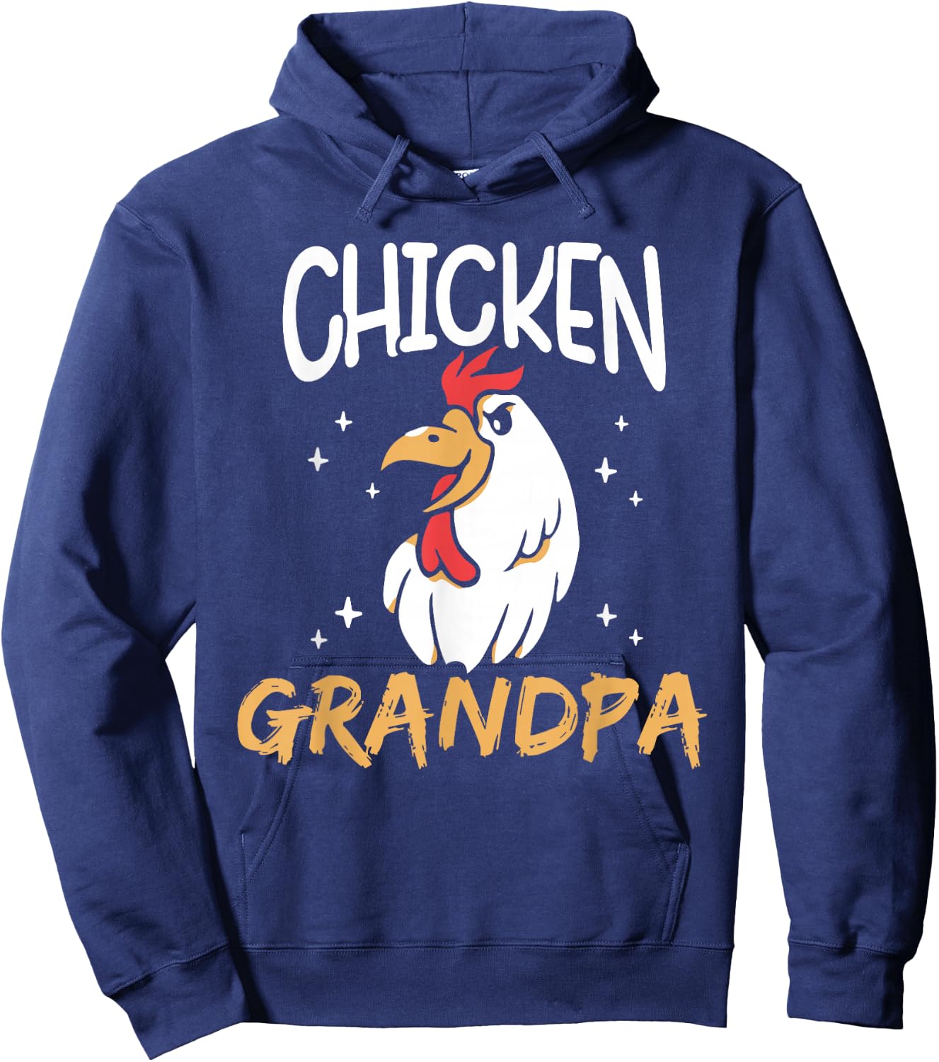 Chicken Grandpa Poultry Rooster Chickens Keeper Chicken Hoodie - Hoodie | Navy