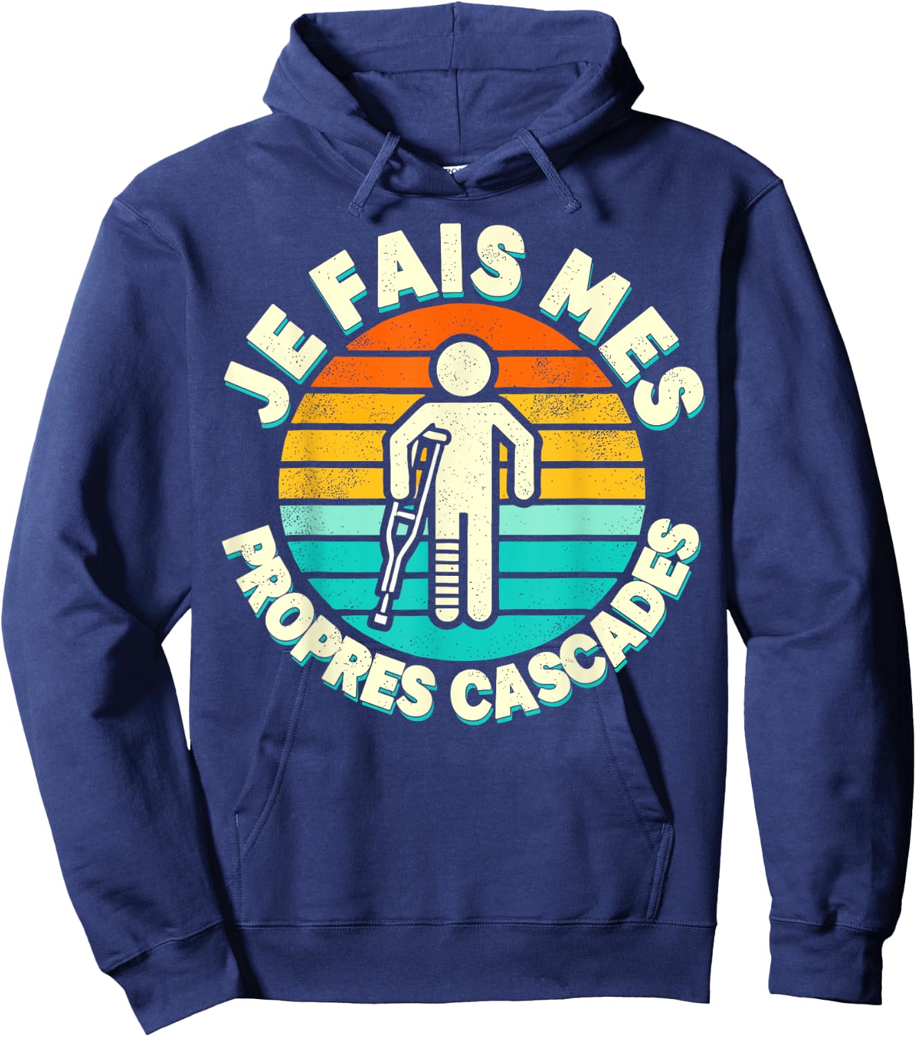 Je Fais Mes Opres Waterfalls Gift Get Well Well , Black, S Hoodie - Hoodie | Navy