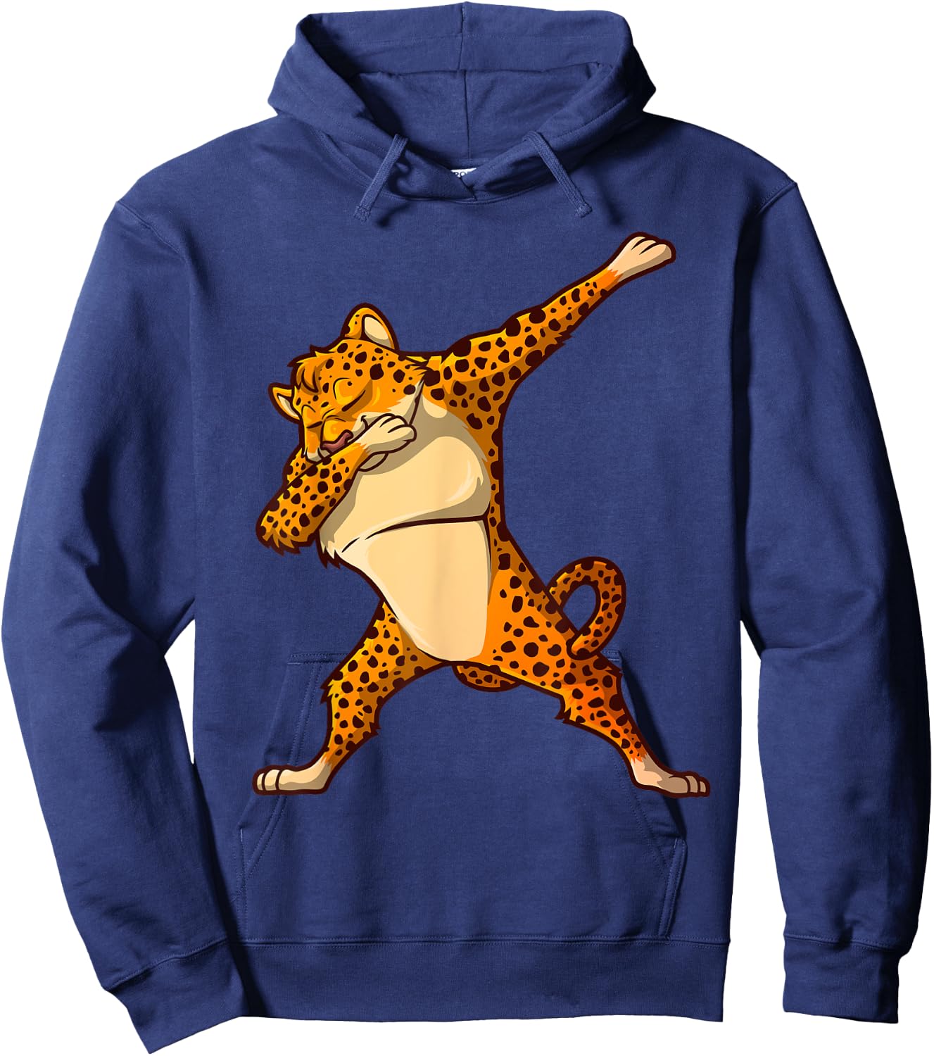 Funny Cheetah Dance For Kids Boys Girls Dabbing Cheetah Cat Hoodie - Hoodie | Navy