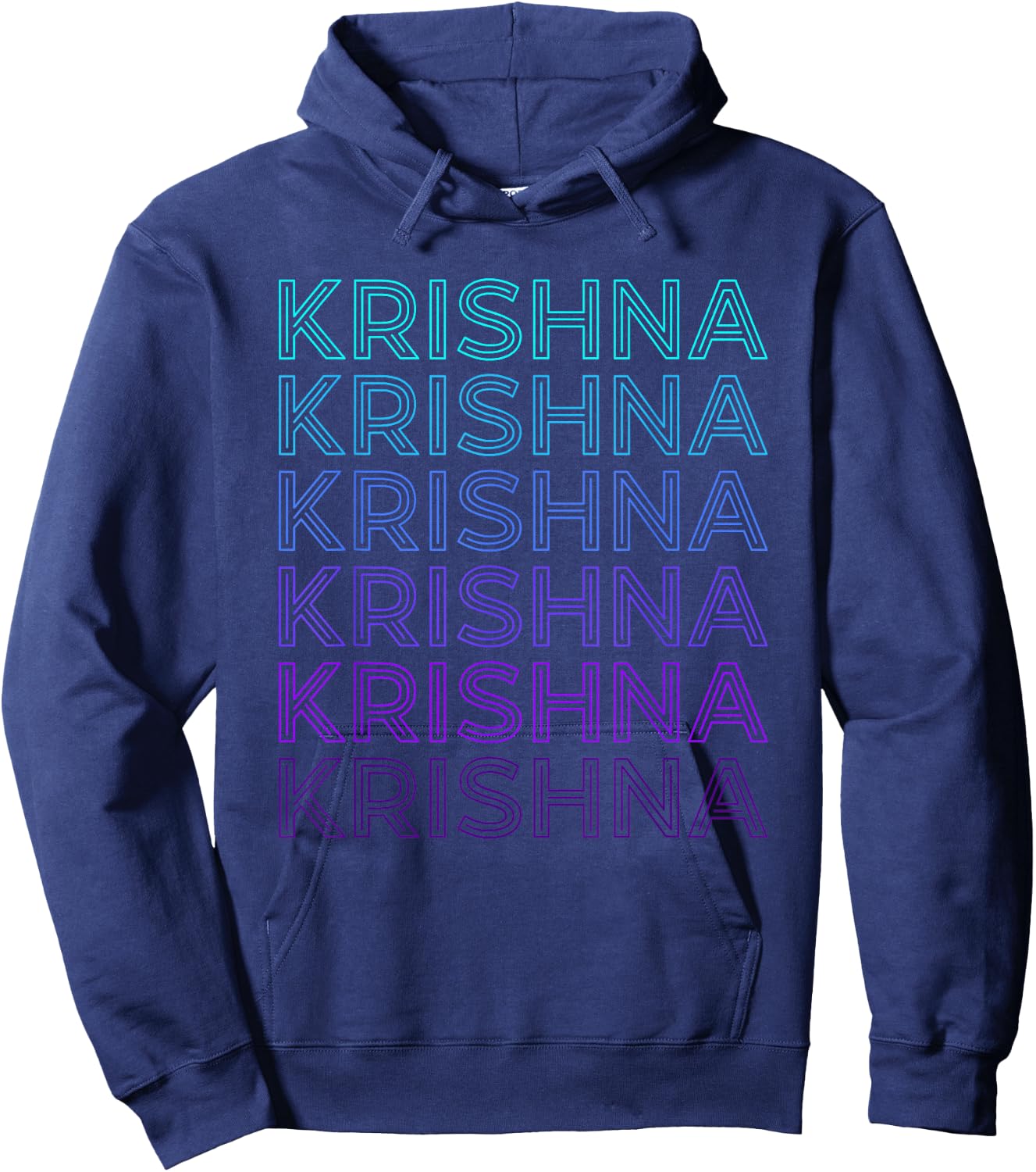 Krishna Hindu God Mythology Hinduism Retro Hoodie - Hoodie | Navy