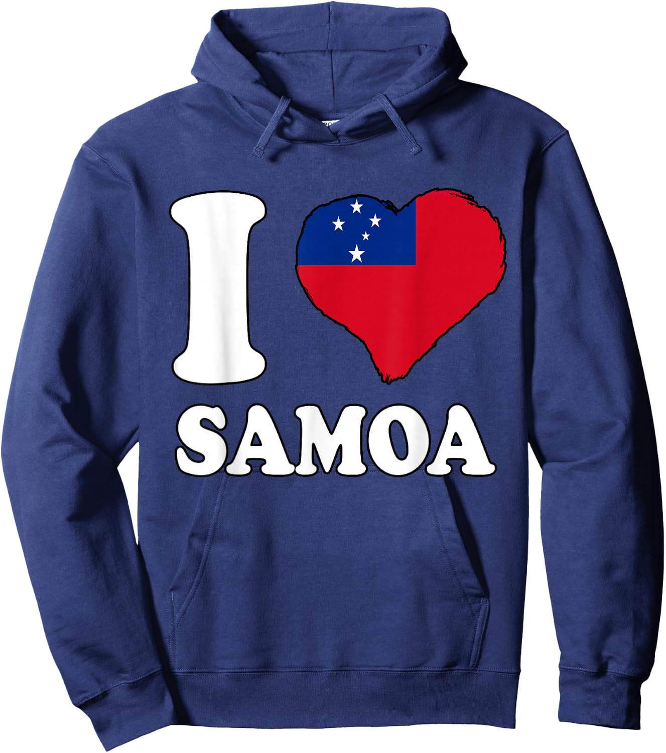 I Love Samoa Samoan Pride Samoan Roots Samoan Flag Hoodie - Hoodie | Navy